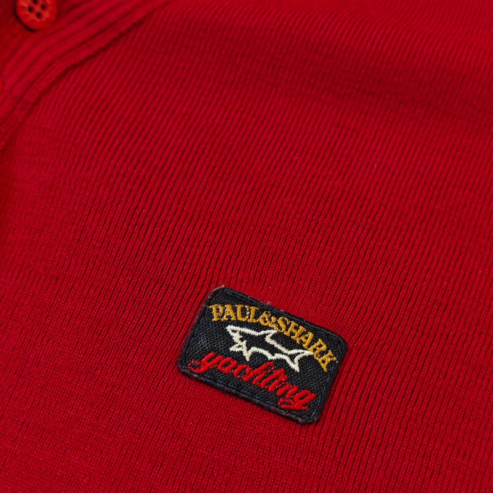 Paul & Shark Vintage Paul & Shark Sweater Mens XL wool Red pullover Size US XL / EU 56 / 4 - 3 Thumbnail