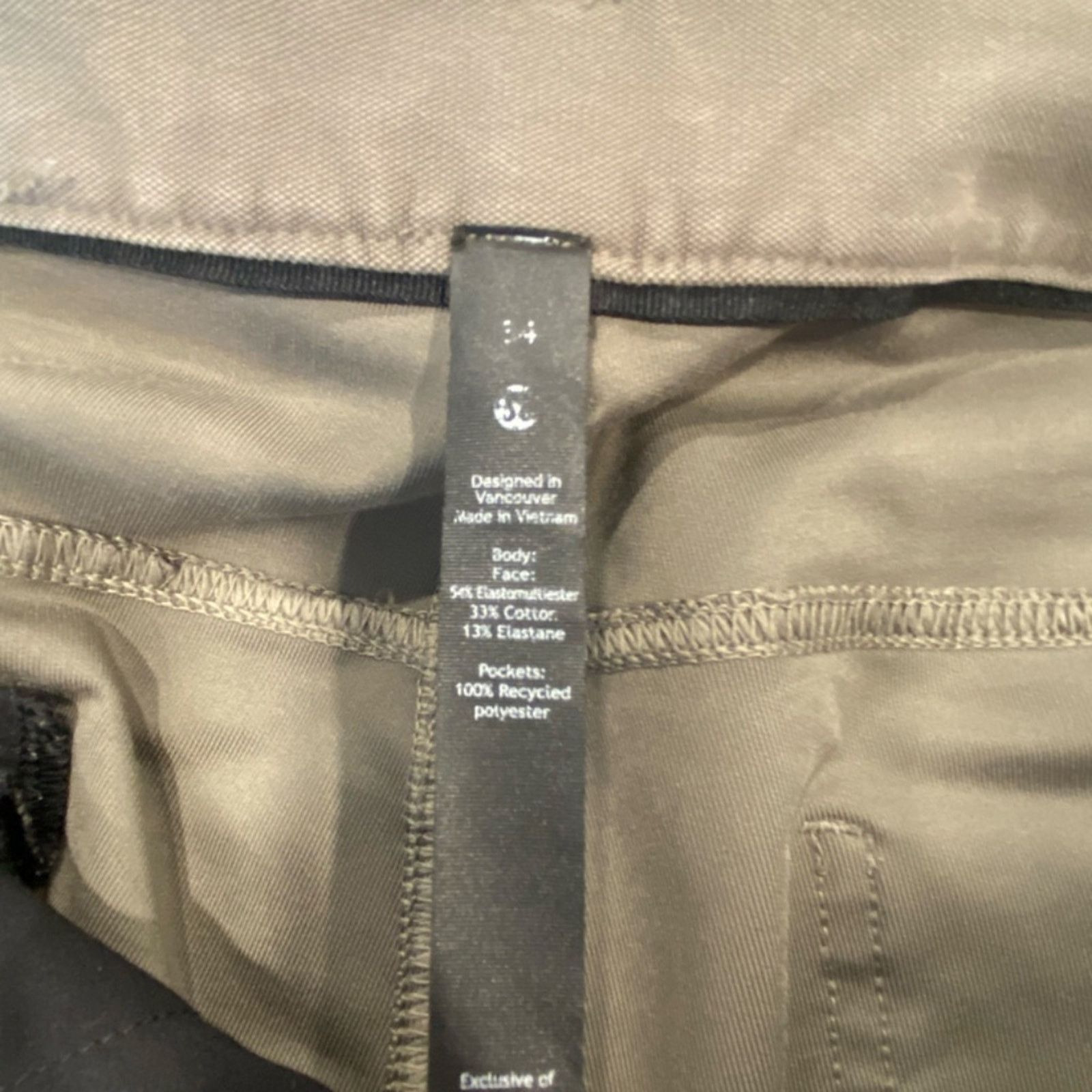 Lululemon Lululemon Men's ABC Classic-Fit 5 Pocket Canvas Pants - 34R Size US 34 / EU 50 - 7 Thumbnail