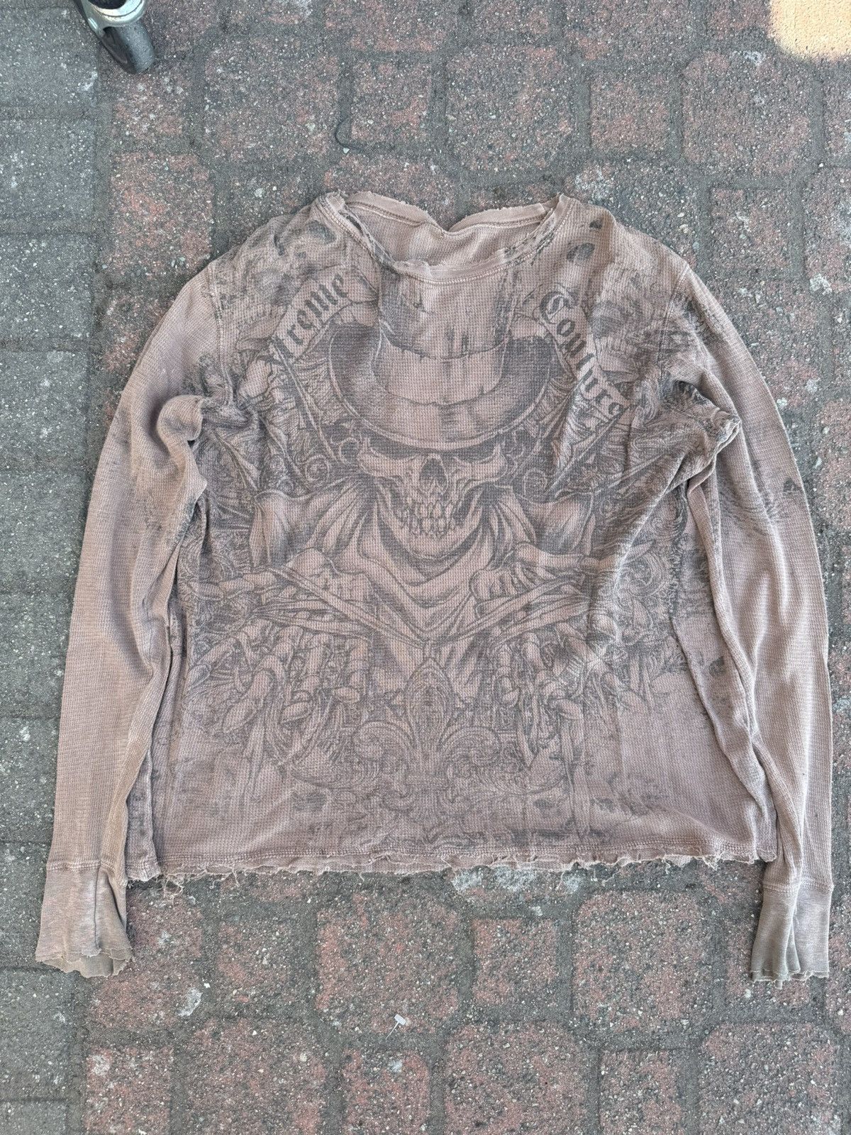 Other Y2K Xtreme Couture Long Sleeve Grunge Waffle Knit Size US M / EU 48-50 / 2 - 1 Thumbnail