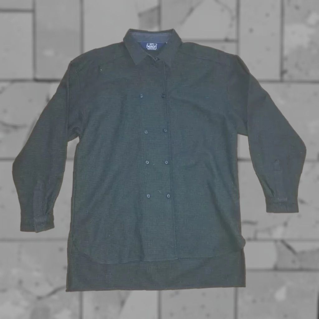 Vintage VINTAGE Woolrich Button-Down Flannel Shirt Womens Size 12 Green 70% Wool 30% Nylon Size XL / US 12-14 / IT 48-50 - 1 Thumbnail