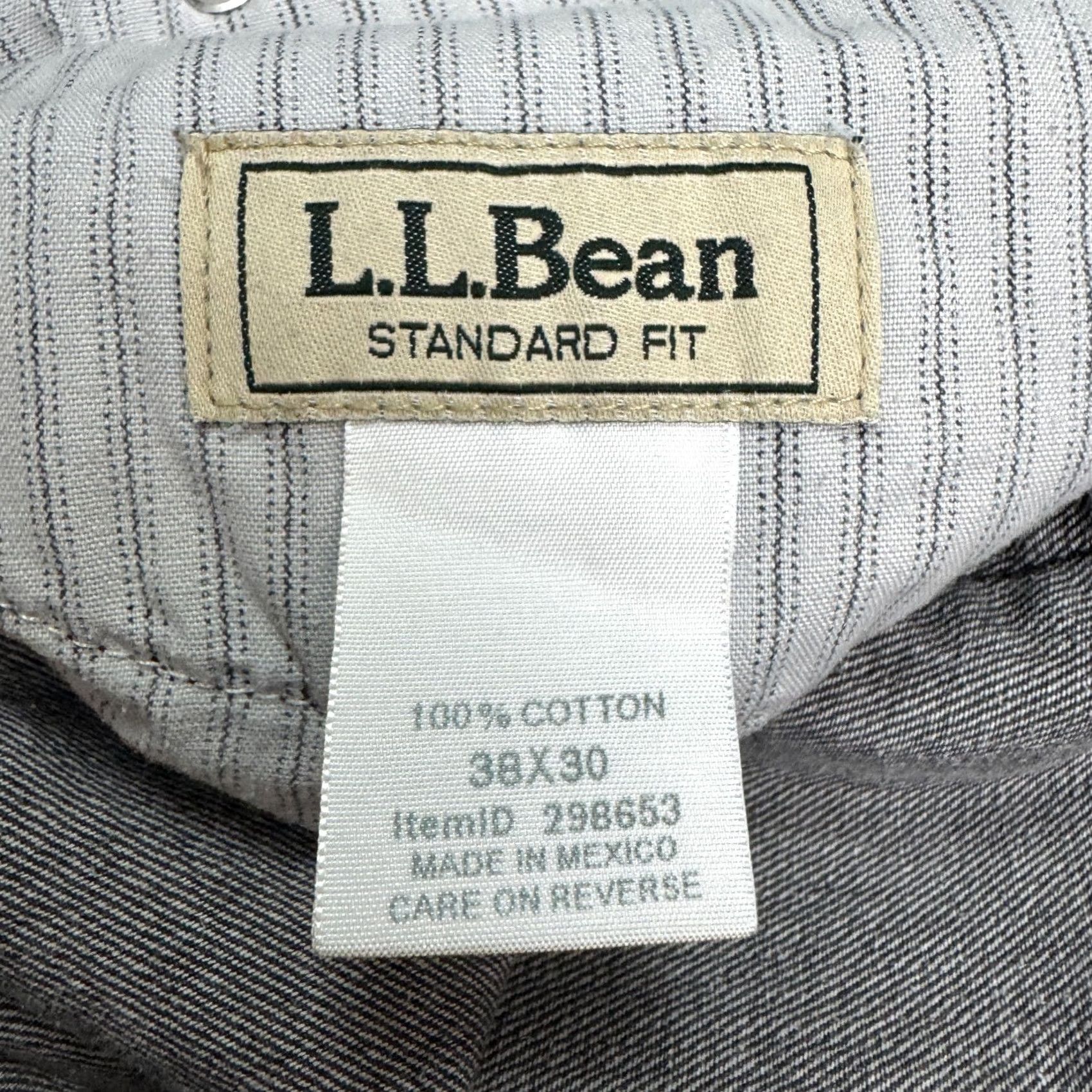 Vintage L.L. Bean Jeans Mens 38x30 Straight Denim 100% Cotton Black Classic Fit Size US 38 / EU 54 - 7 Thumbnail