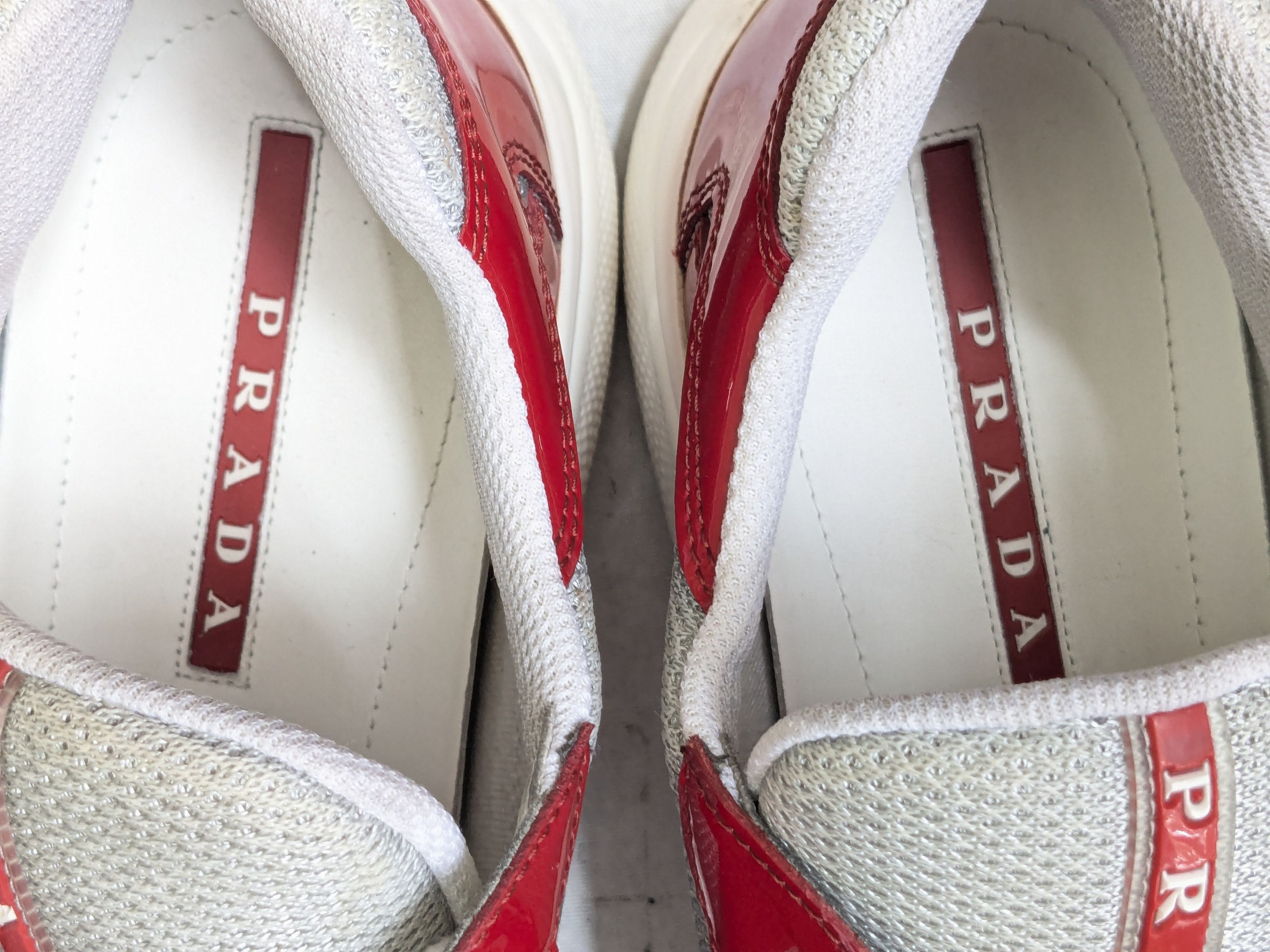 Prada Prada America's Cup Sneakers Red Patent Leather 10 Low Tops Size US 10 / EU 43 - 7 Thumbnail