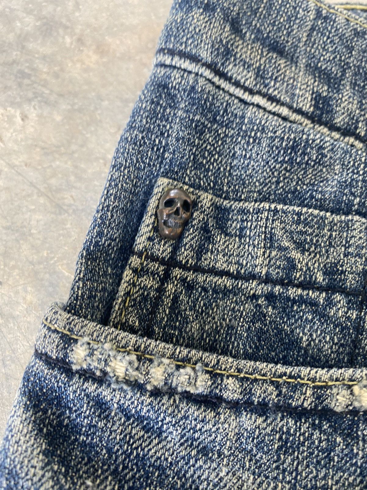 Hysteric Glamour × Japanese Brand × Le Grande Bleu (L.G.B.) Sick☠️ Juicy Couture Flare Jeans Fly Button Punk Grunge Lgb Size US 29 - 9 Thumbnail