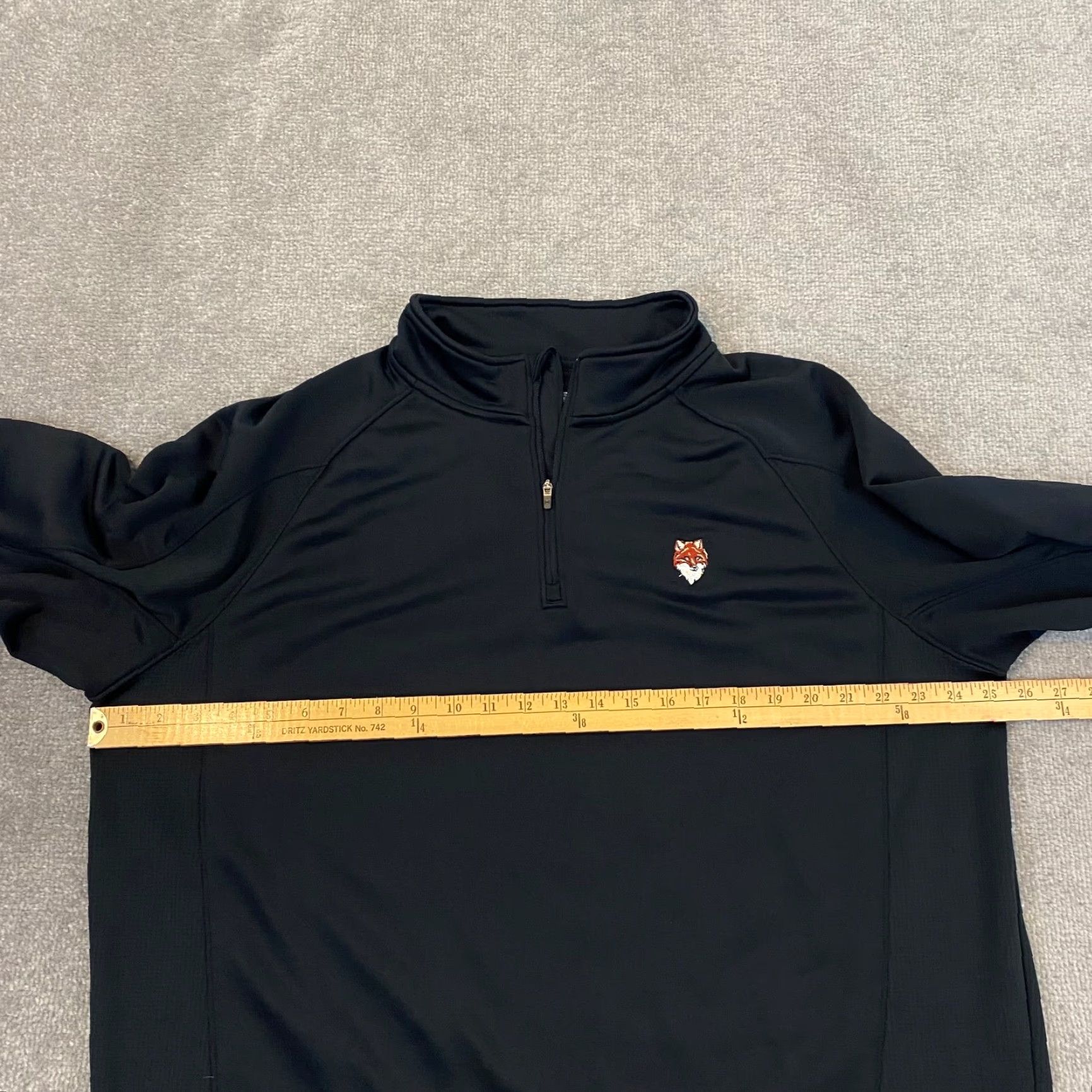 Under Armour UNDER ARMOUR Jacket Mens XL Black Coldgear 1/4 Zip Golf Fox Club Logo Size US XL / EU 56 / 4 - 7 Thumbnail
