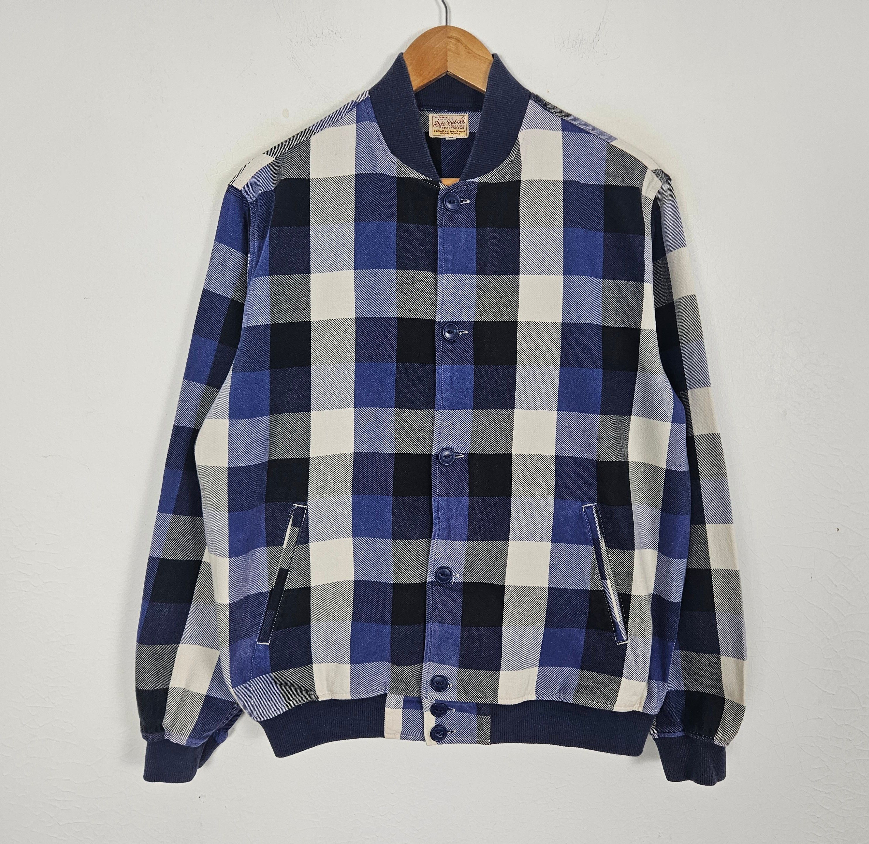 Sugar Cane × Toyo Enterprises Sugar Canes Style Eyes Sportswear Plaid Jacket Size US M / EU 48-50 / 2 - 2 Thumbnail