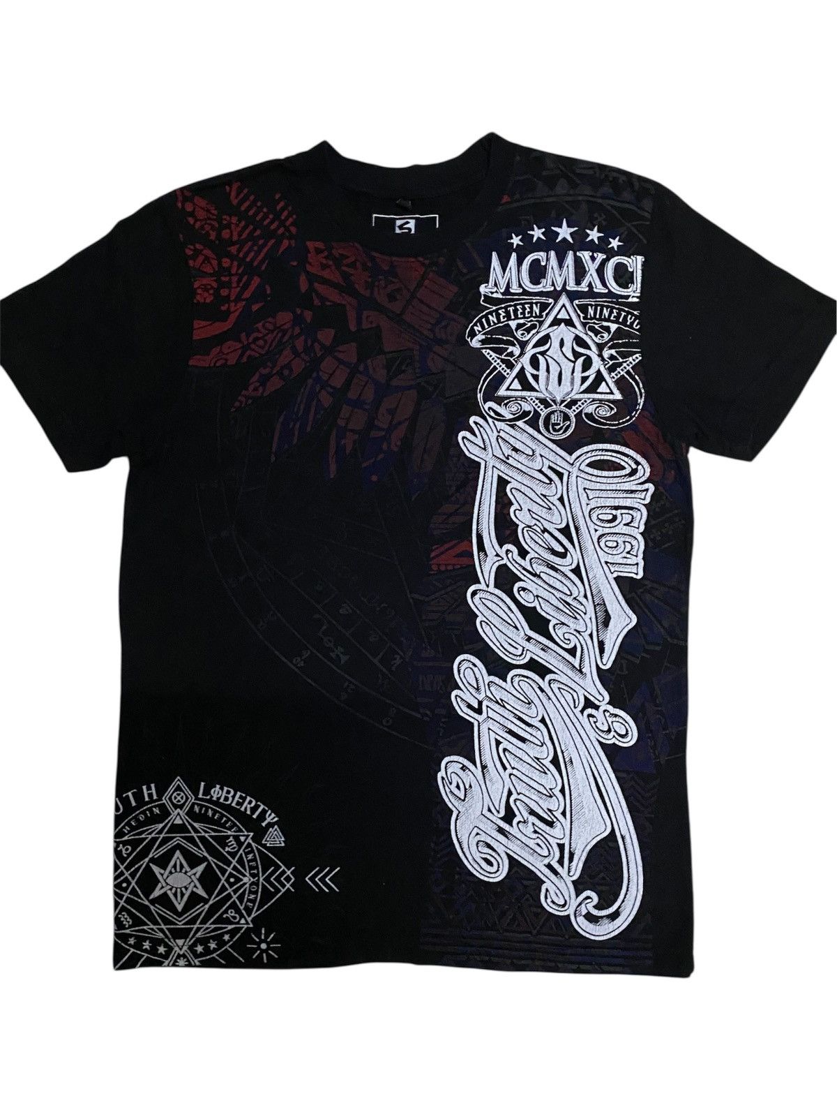 Southpole × Vintage Vintage y2k Southpole truth and liberty black tee Size US M / EU 48-50 / 2 - 1 Thumbnail