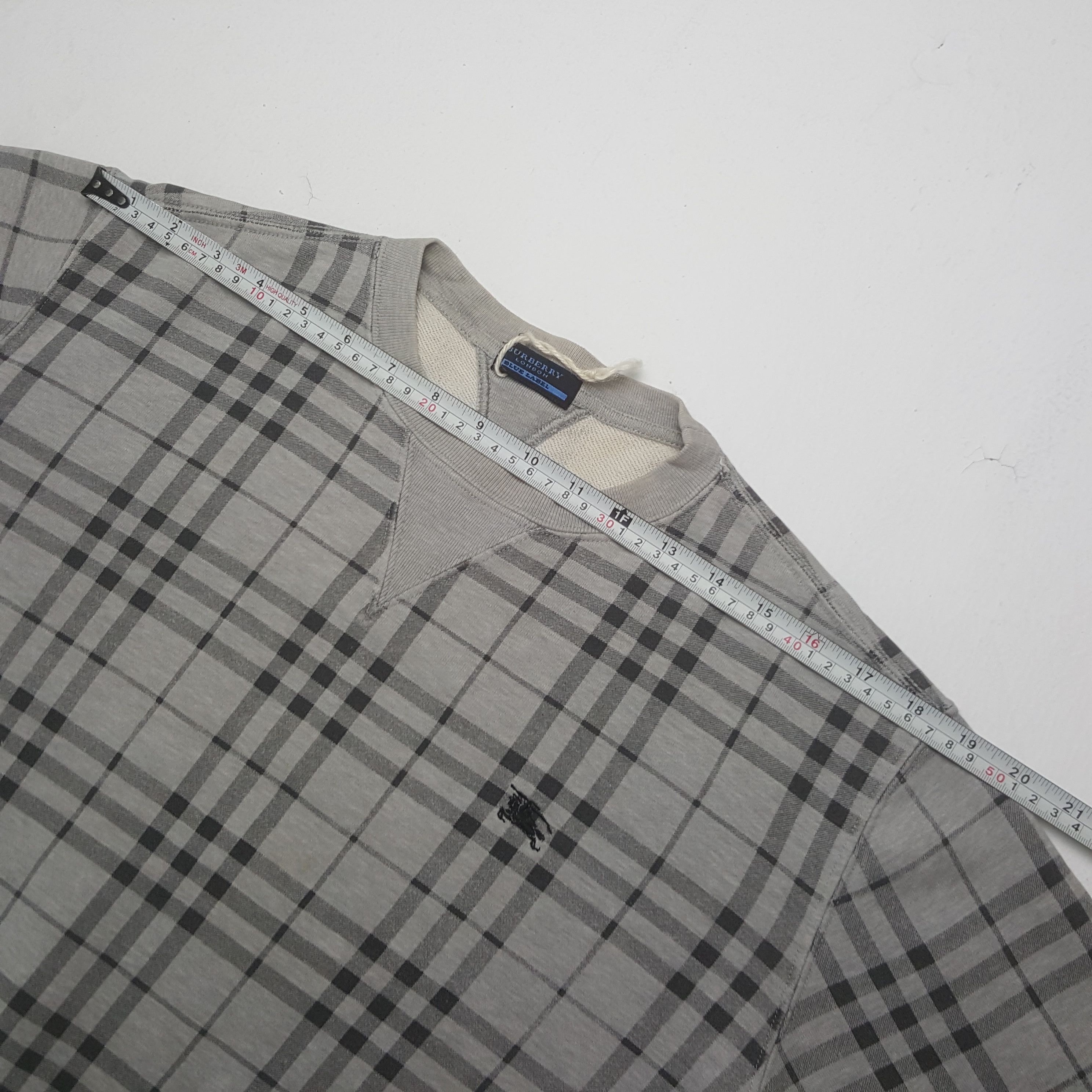 Vintage Burberry Blue Label Nova Check Sweatshirt