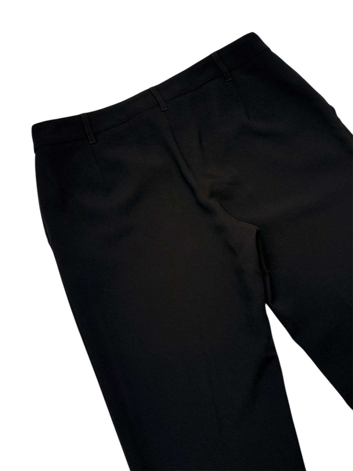 Boutique Moschino × Designer MOSCHINO BOUTIQUE BLACK TAPERED PANTS CLASSIC TROUSERS 46 XL Size 32" / US 10 / IT 46 - 6 Thumbnail