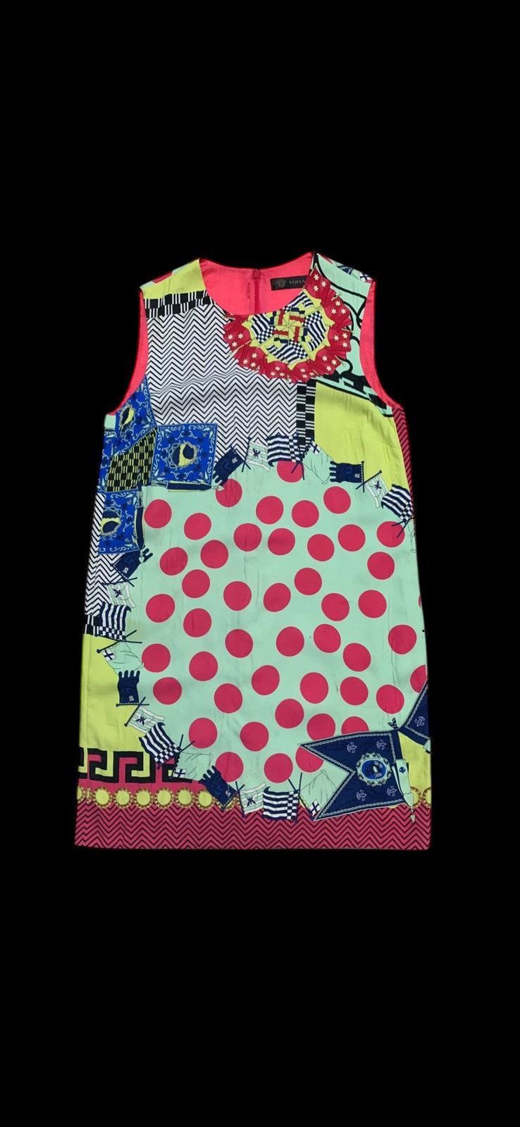 Versace SS15 VERSACE resort polca boraque mini dress Size M / US 6-8 / IT 42-44 - 4 Thumbnail