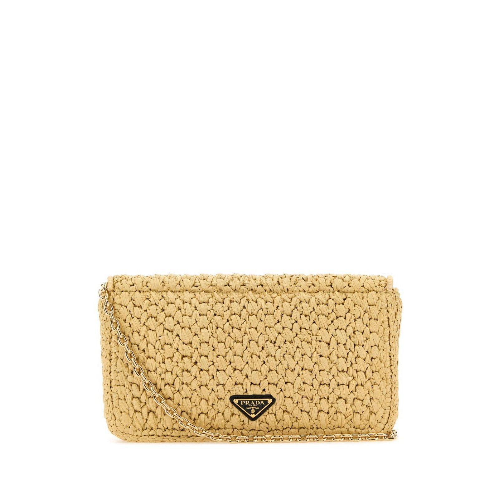 Prada PRADA Sand Brown Raffia Shoulder Bag New And Authentic Size ONE SIZE - 3 Thumbnail