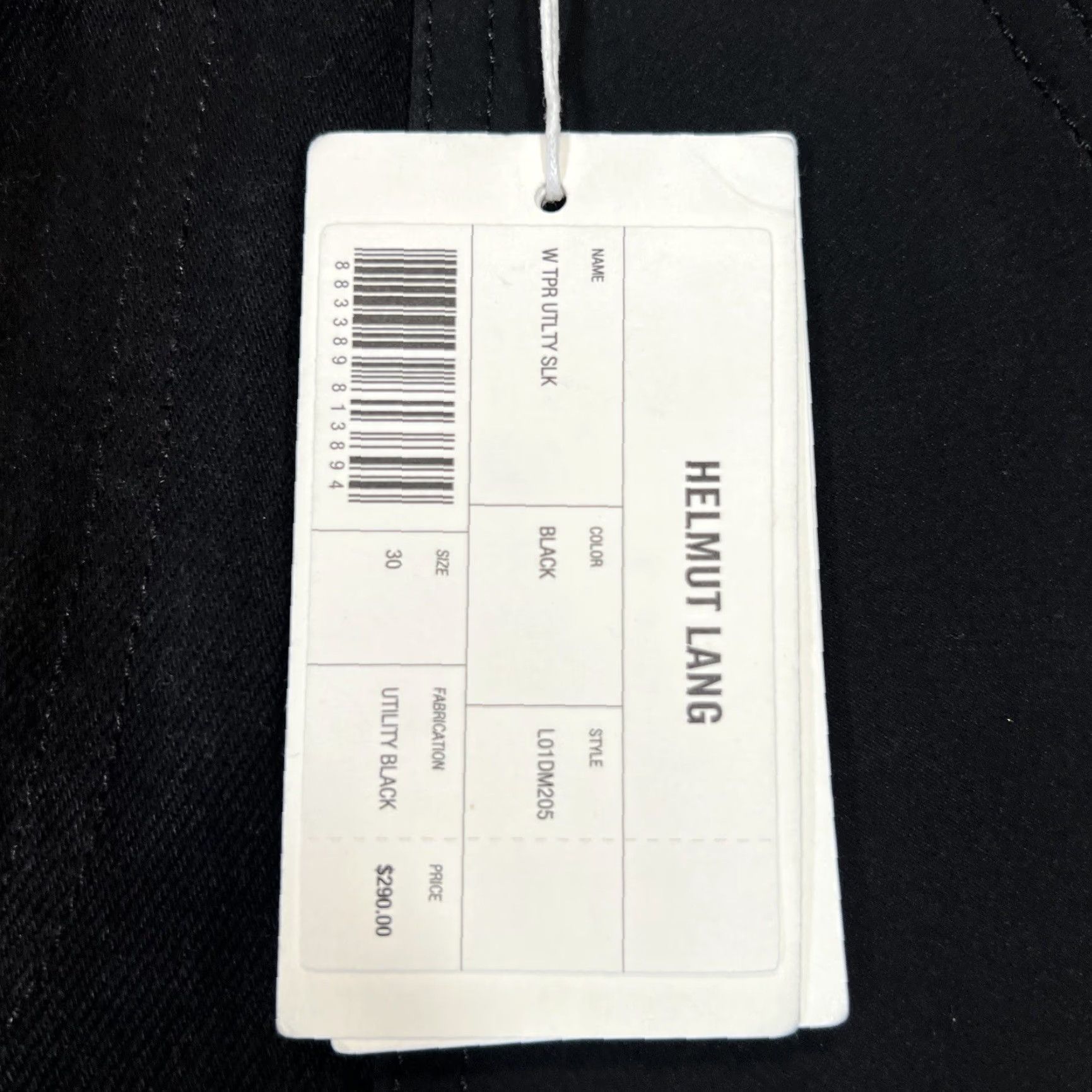Helmut Lang Helmut Lang Jeans Men’s 30x26 Black Double Knee Utility Pants Adult Mens Regular Straight Vintage No (New with Tags) Size US 30 / EU 46 - 7 Thumbnail