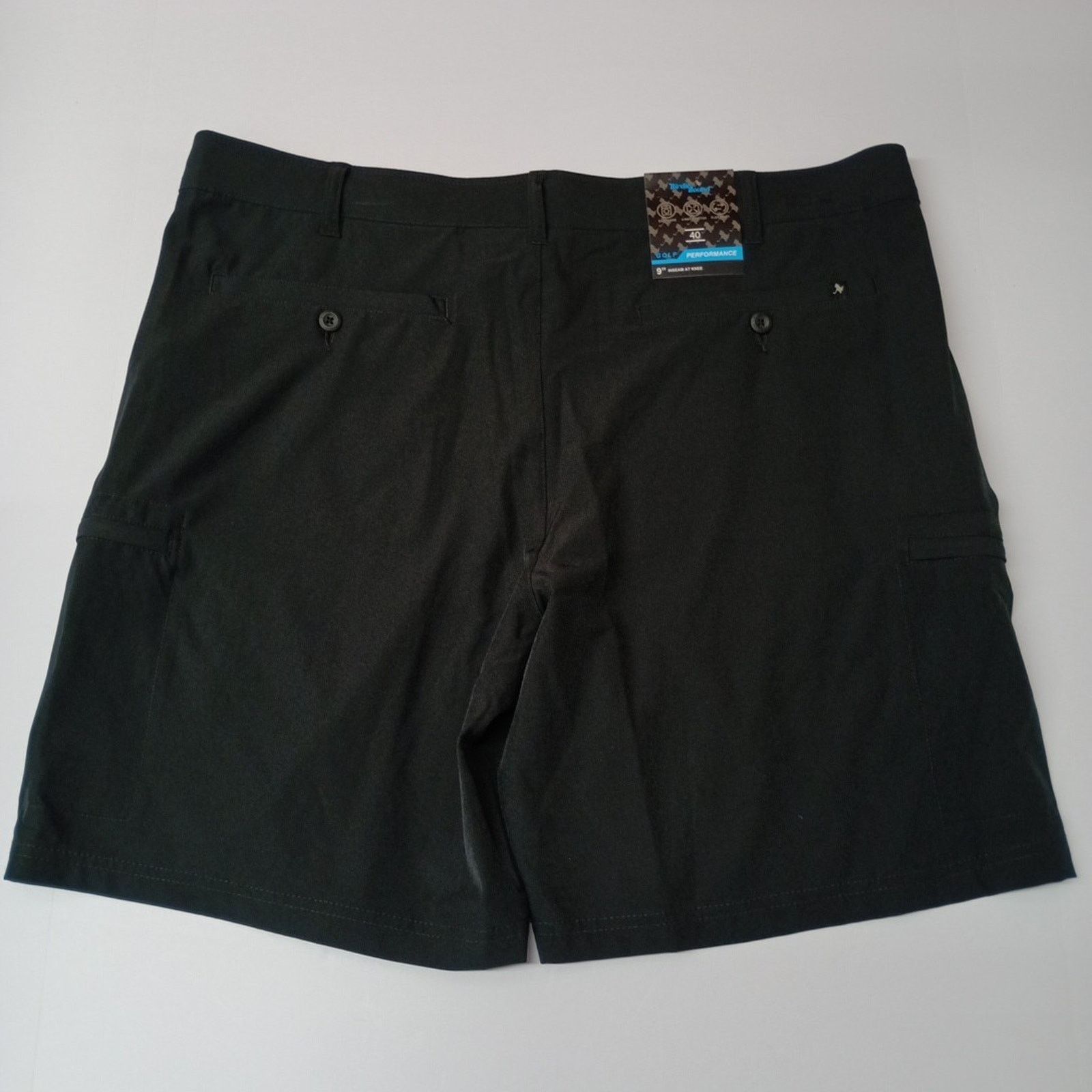 Other Birdie Bound Cargo Shorts Mens 40x9 Black Stretch Flex Waist Size US 40 / EU 56 - 5 Thumbnail
