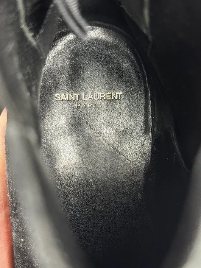 Saint Laurent Paris Saint Laurent Black Suede Leather Boots Size US 7 / EU 40 - 7 Thumbnail