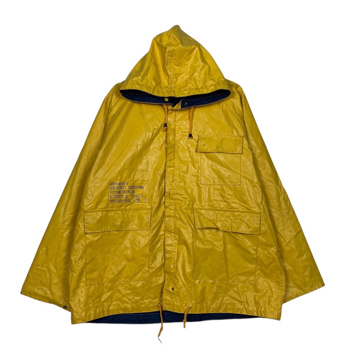 Japanese Brand Dog Fight Military USN Hooded Jacket Size US XL / EU 56 / 4 - 1 Thumbnail