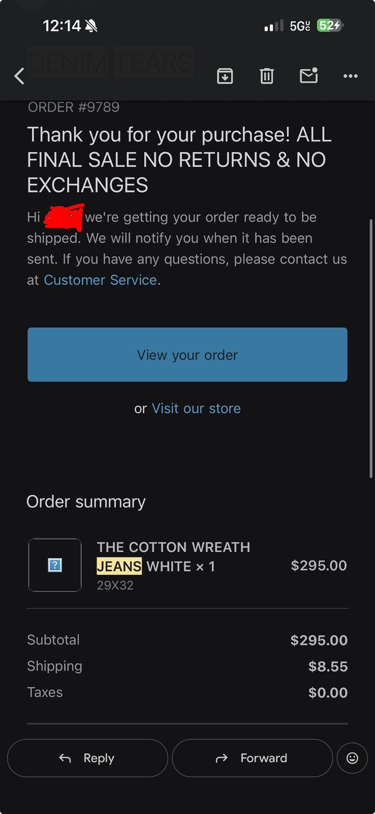 DENIM TEARS RARE Denim Tears White Cotton Wreath Levi’s Jeans Size 29 Size US 29 - 3 Thumbnail