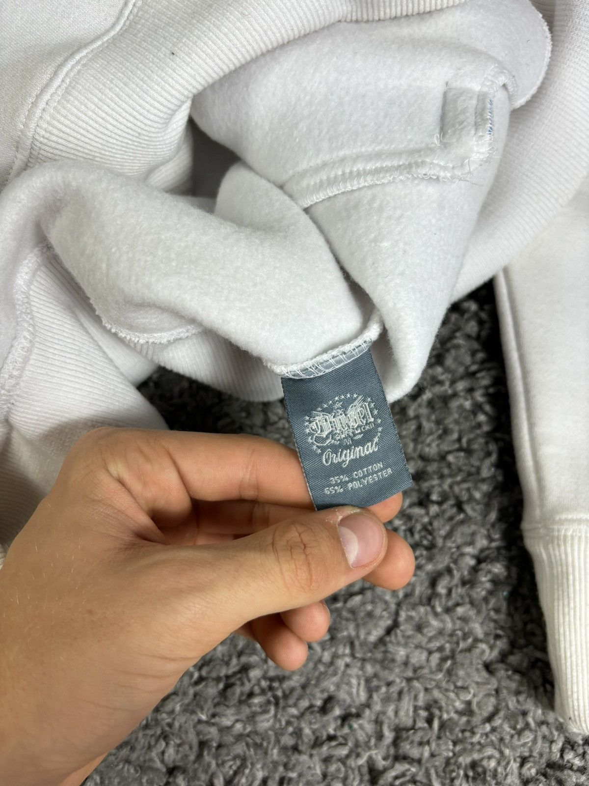 Diesel × Japanese Brand Vintage Y2K Diesel Zip Distressed Big Logo White Size US M / EU 48-50 / 2 - 9 Thumbnail