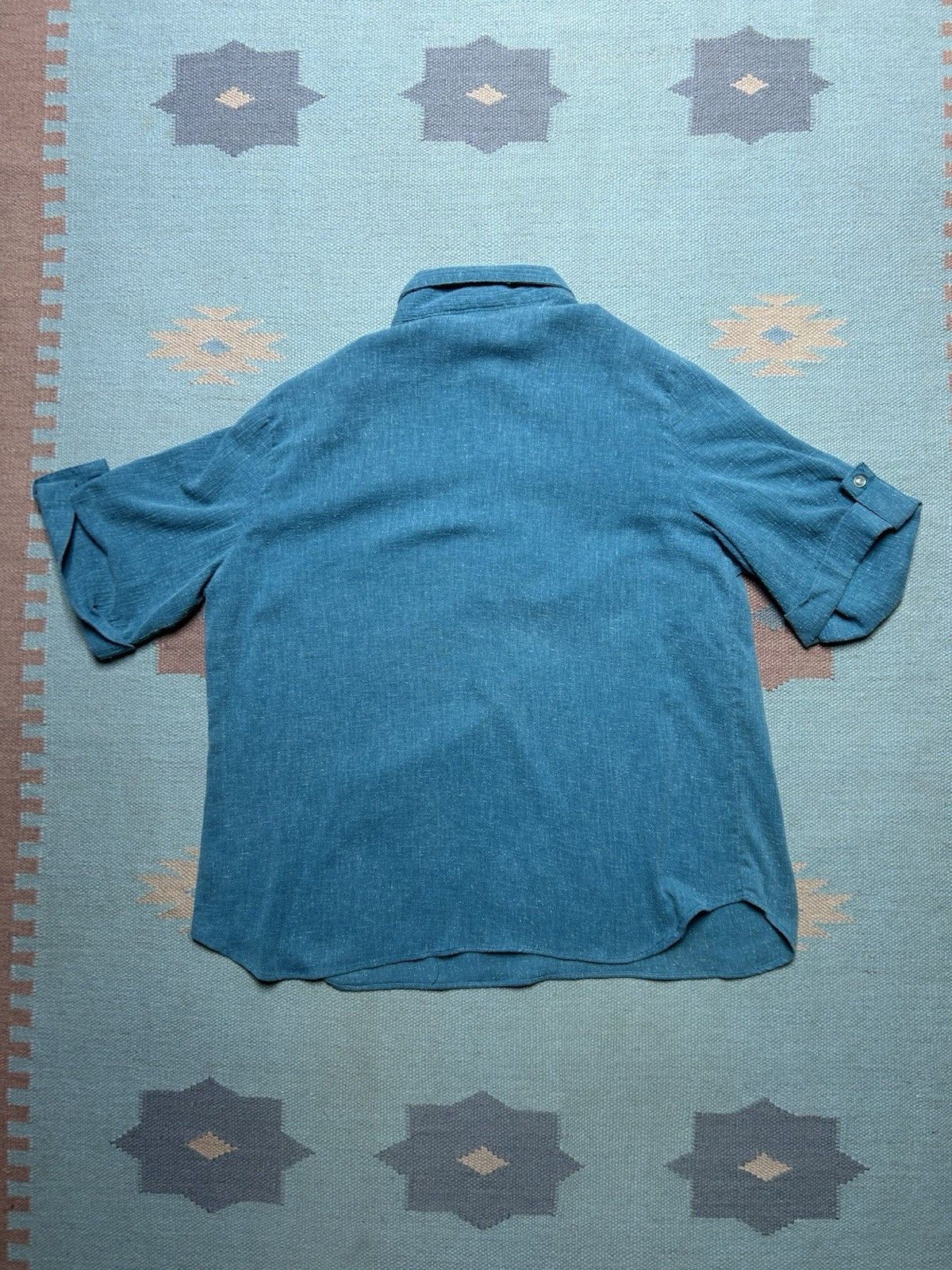 Vintage Vintage 70s pullover shirt textured 1/2 button women’s 42 XL Size XL / US 12-14 / IT 48-50 - 8 Thumbnail