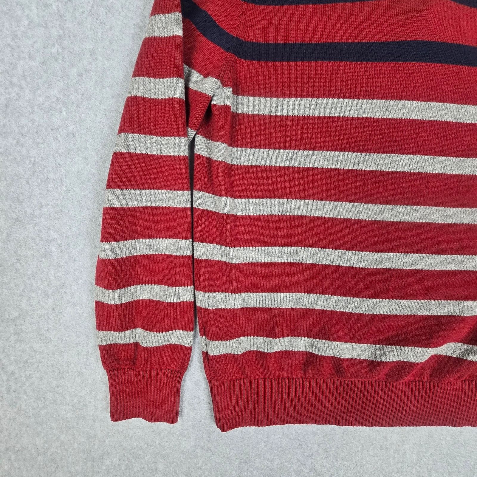 Tommy Hilfiger Tommy Hilfiger Large Stripe Quarter Zip Sweater Size US L / EU 52-54 / 3 - 8 Thumbnail