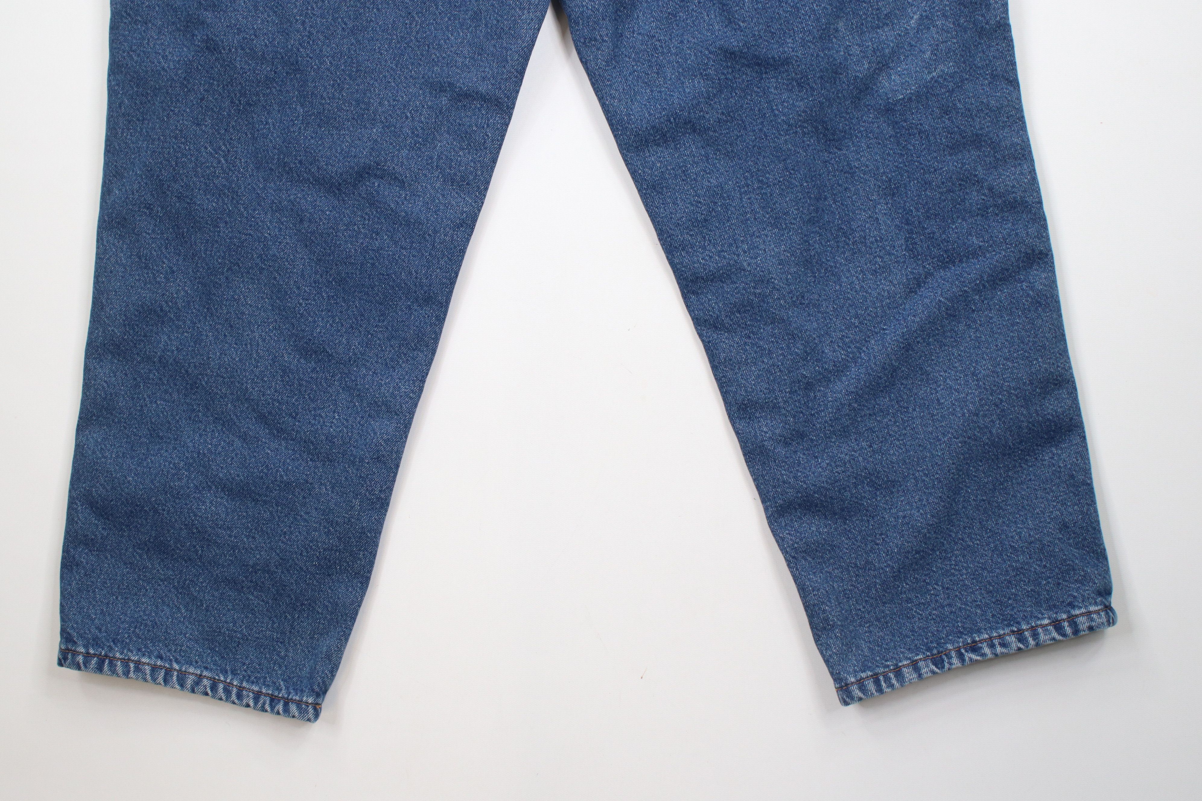 L.L. Bean × Vintage Vintage 90s LL Bean Relaxed Fit Fleece Lined Heavy Jeans Size 42" / US 20 - 13 Thumbnail