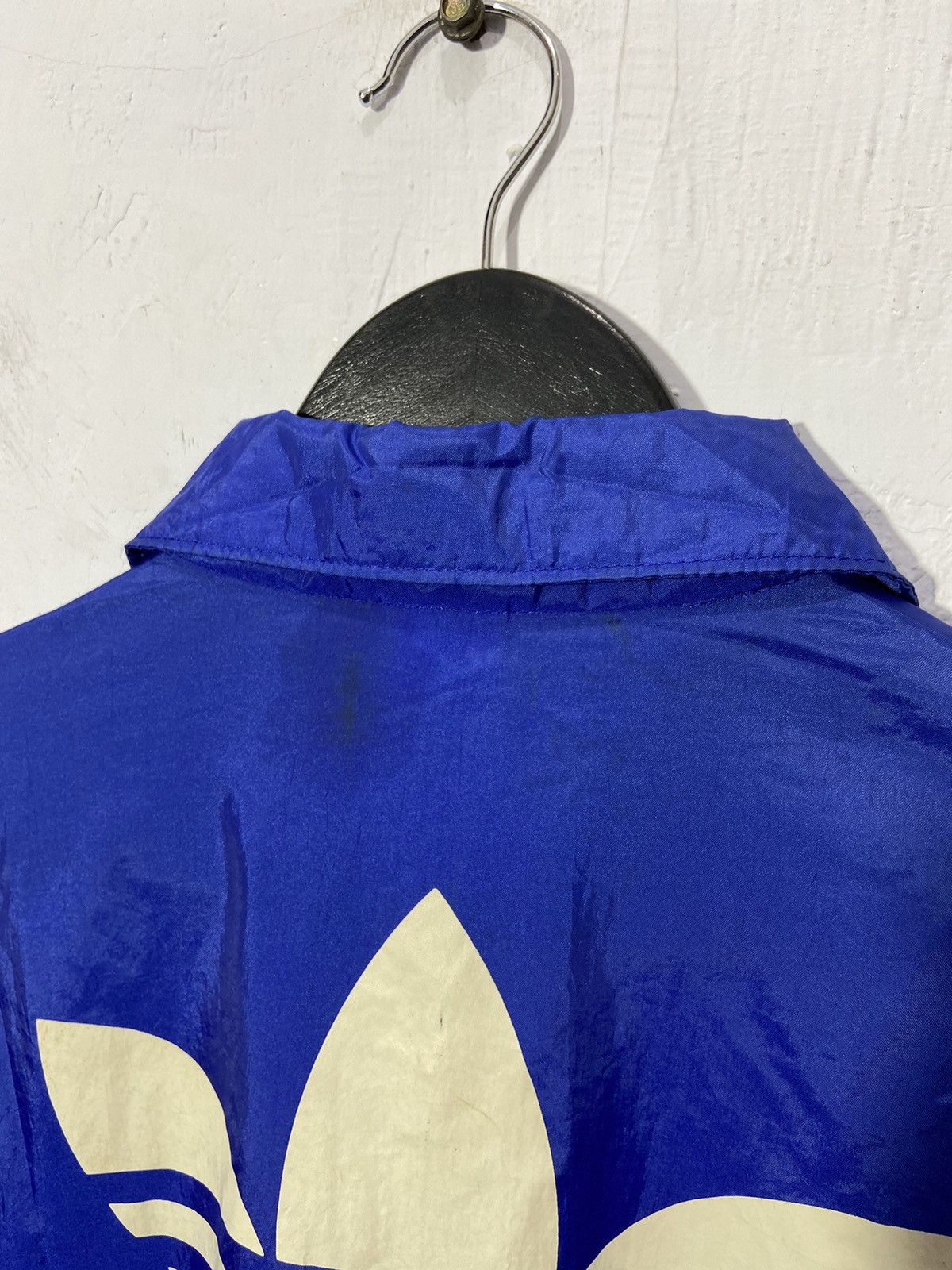 Adidas Vintage Adidas Trefoil Descente Boxy Light Jacket Blue Size US L / EU 52-54 / 3 - 12 Thumbnail