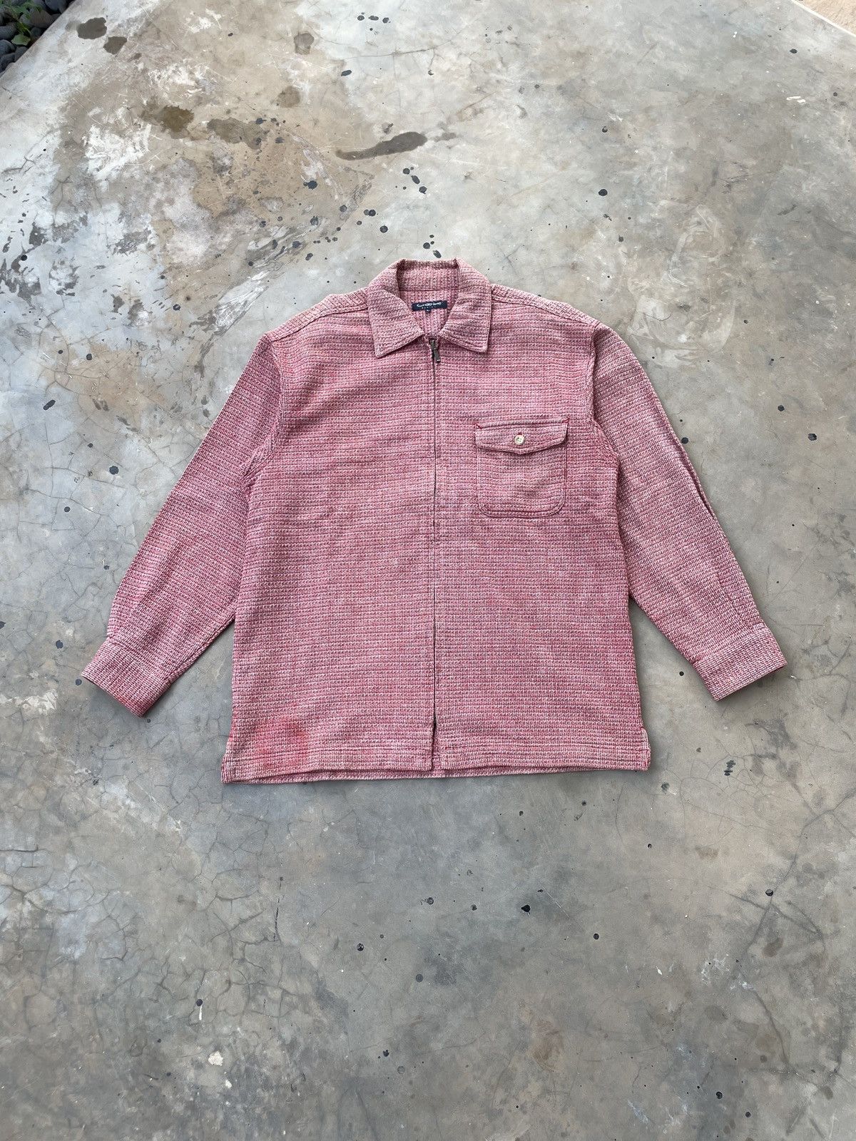 Japanese Brand Cox Basic Shirt Zipper Jacket Size US L / EU 52-54 / 3 - 1 Thumbnail