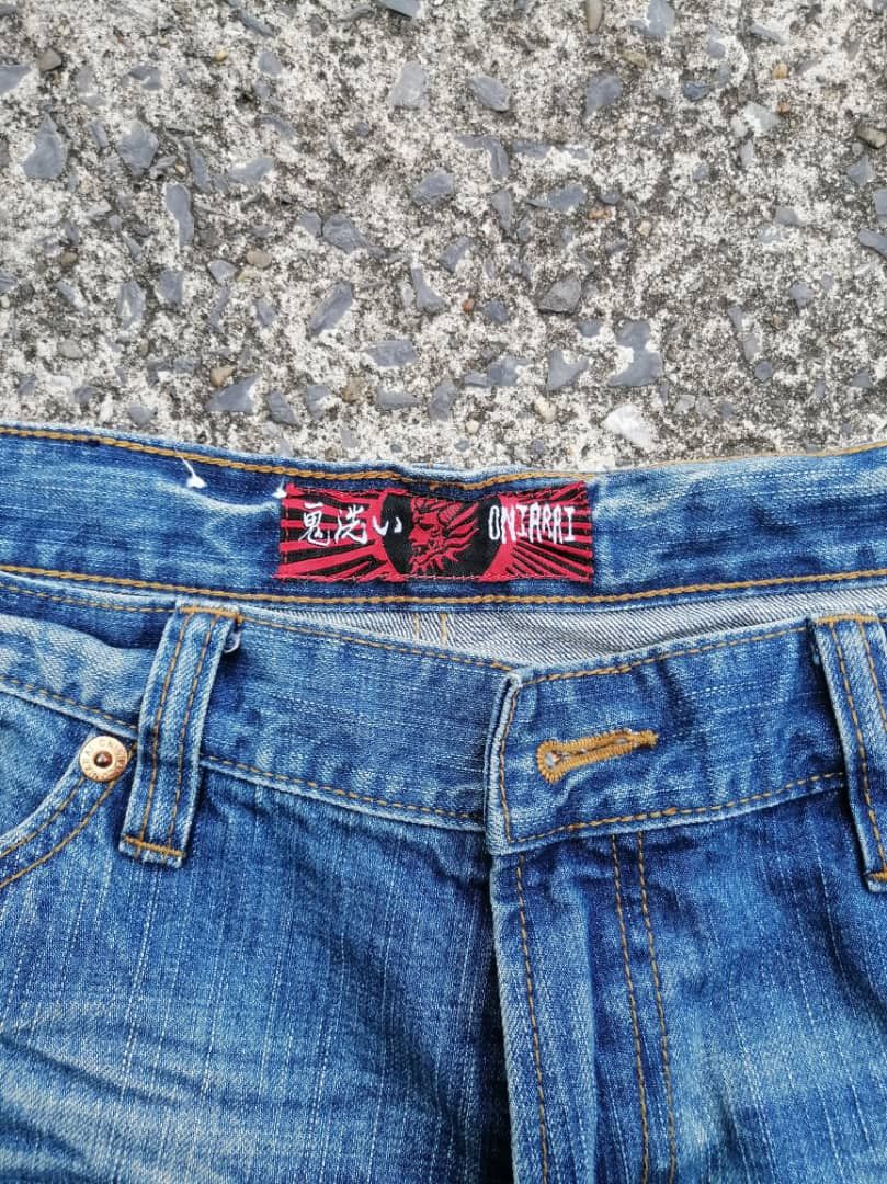 Designer × Japanese Brand Oniari Japan Nice Design Embroidered Denim Jeans Size US 34 / EU 50 - 5 Thumbnail