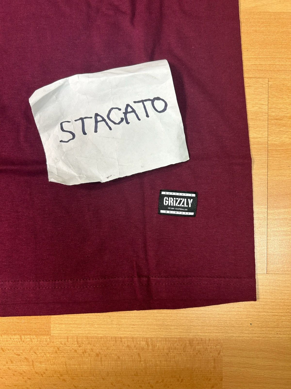 Grizzly Griptape × Vintage Grizzly Griptape Bear Logo Tee Maroon Size US M / EU 48-50 / 2 - 5 Thumbnail