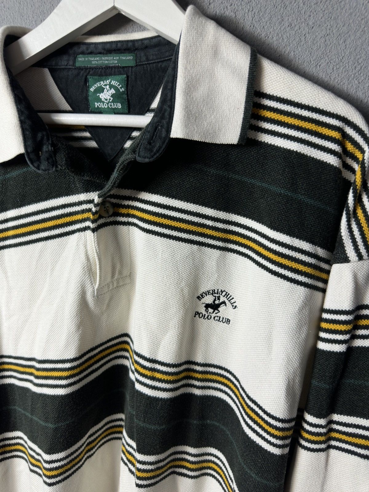 Beverly Hills Polo Club × Vintage Vintage 90s Polo Beverly Hills Polo Long Sleeve Rugby Shirt Size US XXL / EU 58 / 5 - 2 Thumbnail