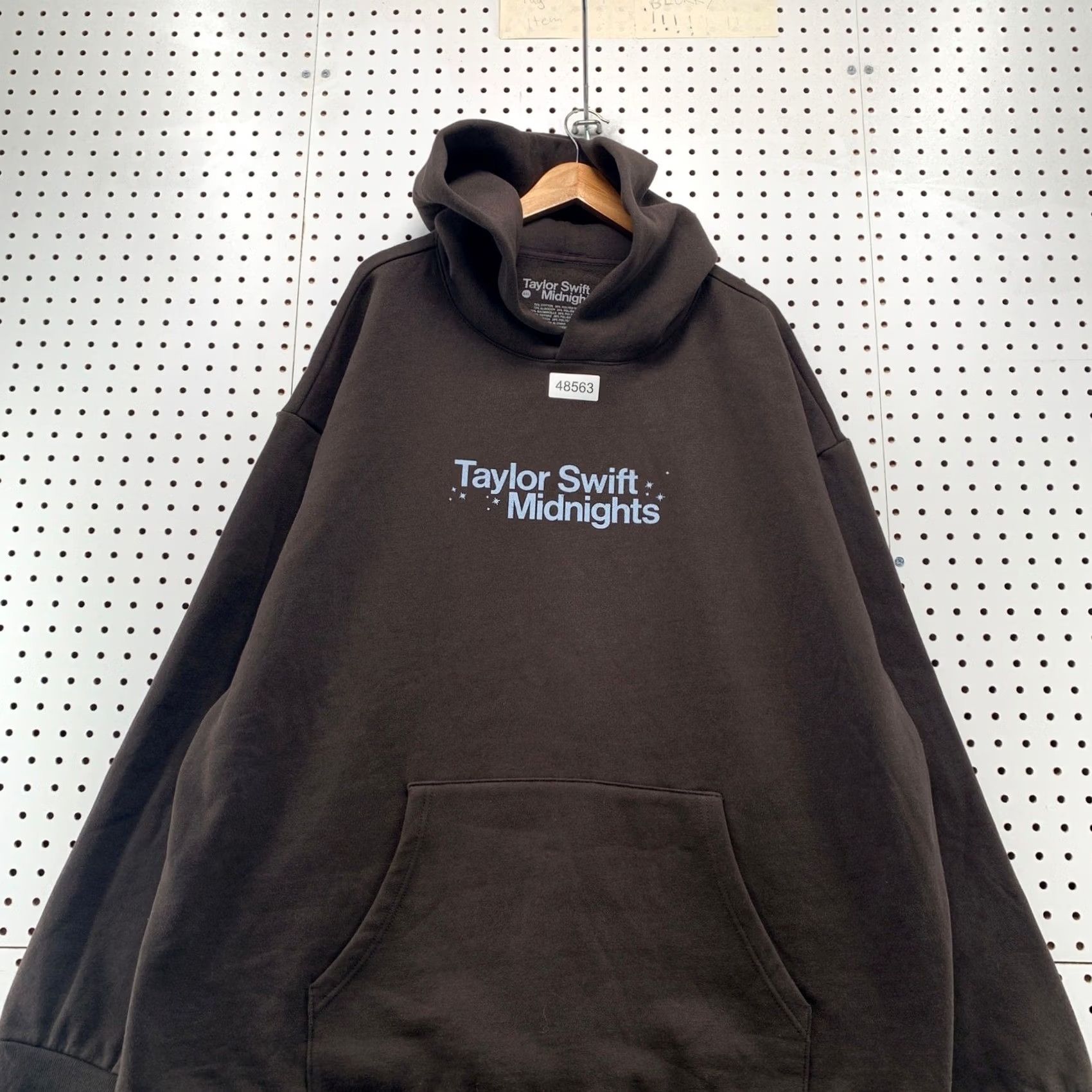 Vintage Taylor Swift Midnights Hoodie Mens 4XL Brown 20s Album Merch Pullover Sweatshirt Size US XXL / EU 58 / 5 - 4 Thumbnail