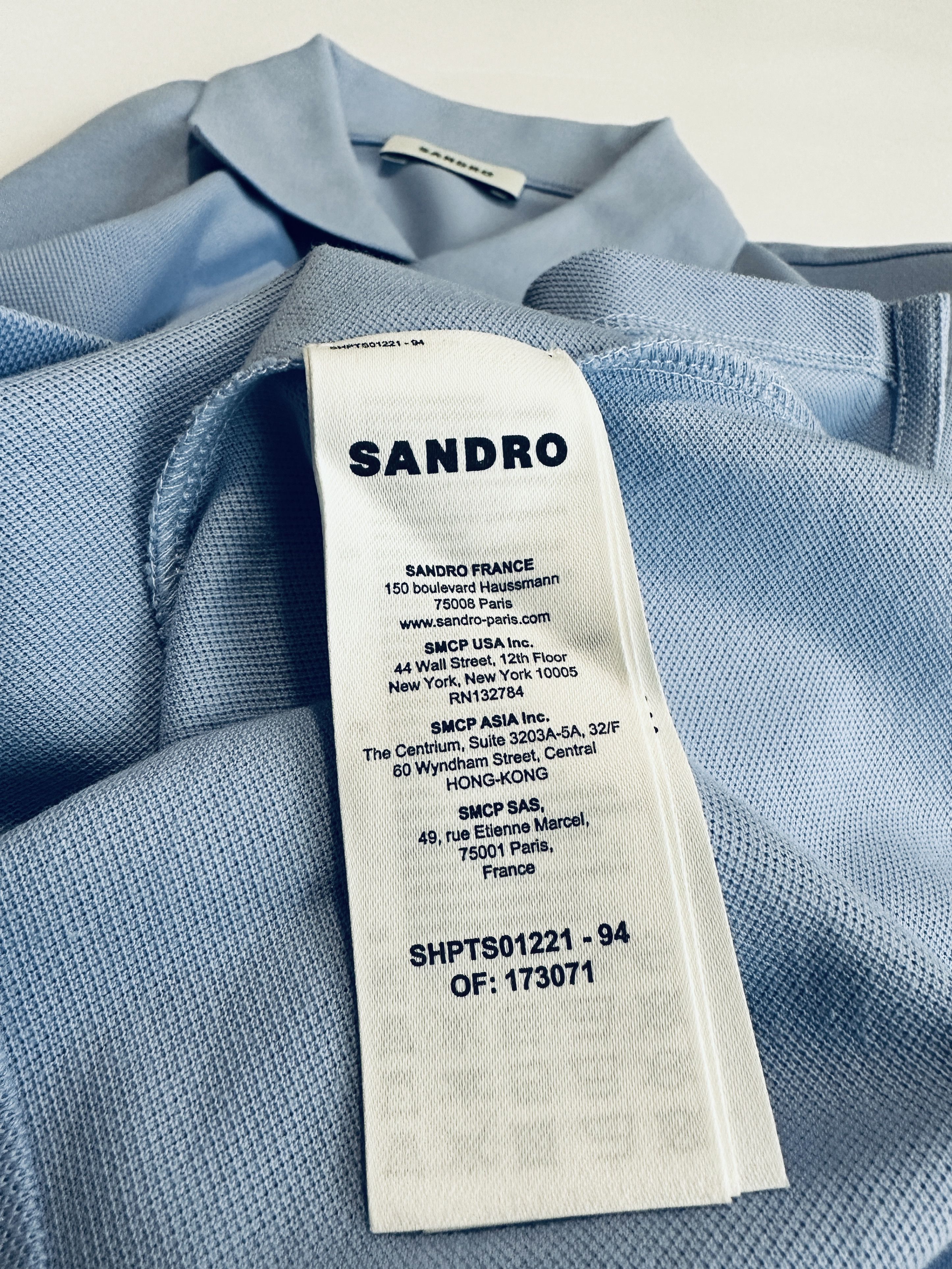 Sandro Blue polo t-shirt Size US M / EU 48-50 / 2 - 5 Thumbnail