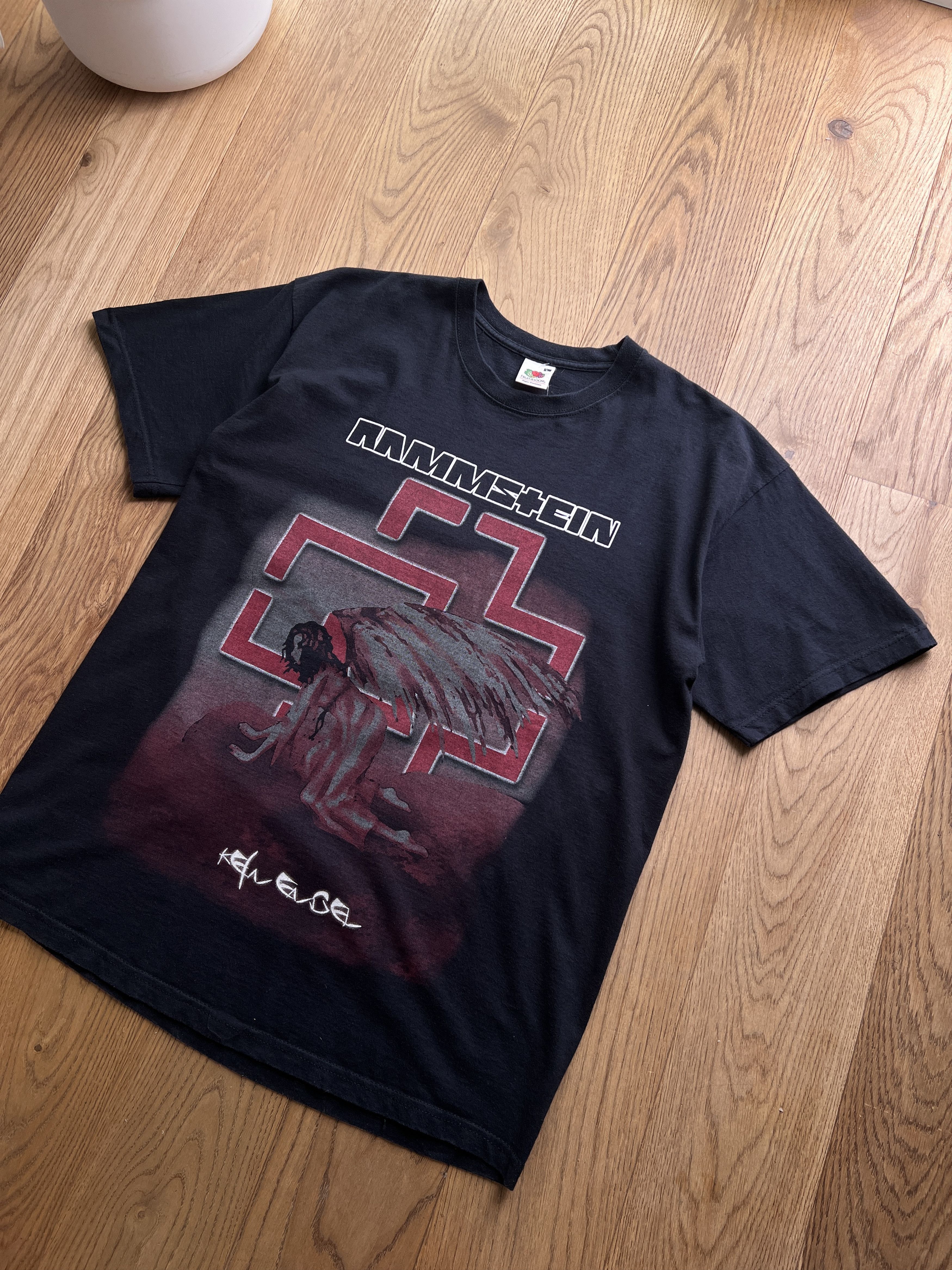 Fruit Of The Loom Rare! Rammstein 2007 Kein Engel t shirt promo album tee tour Size US L / EU 52-54 / 3 - 16 Thumbnail