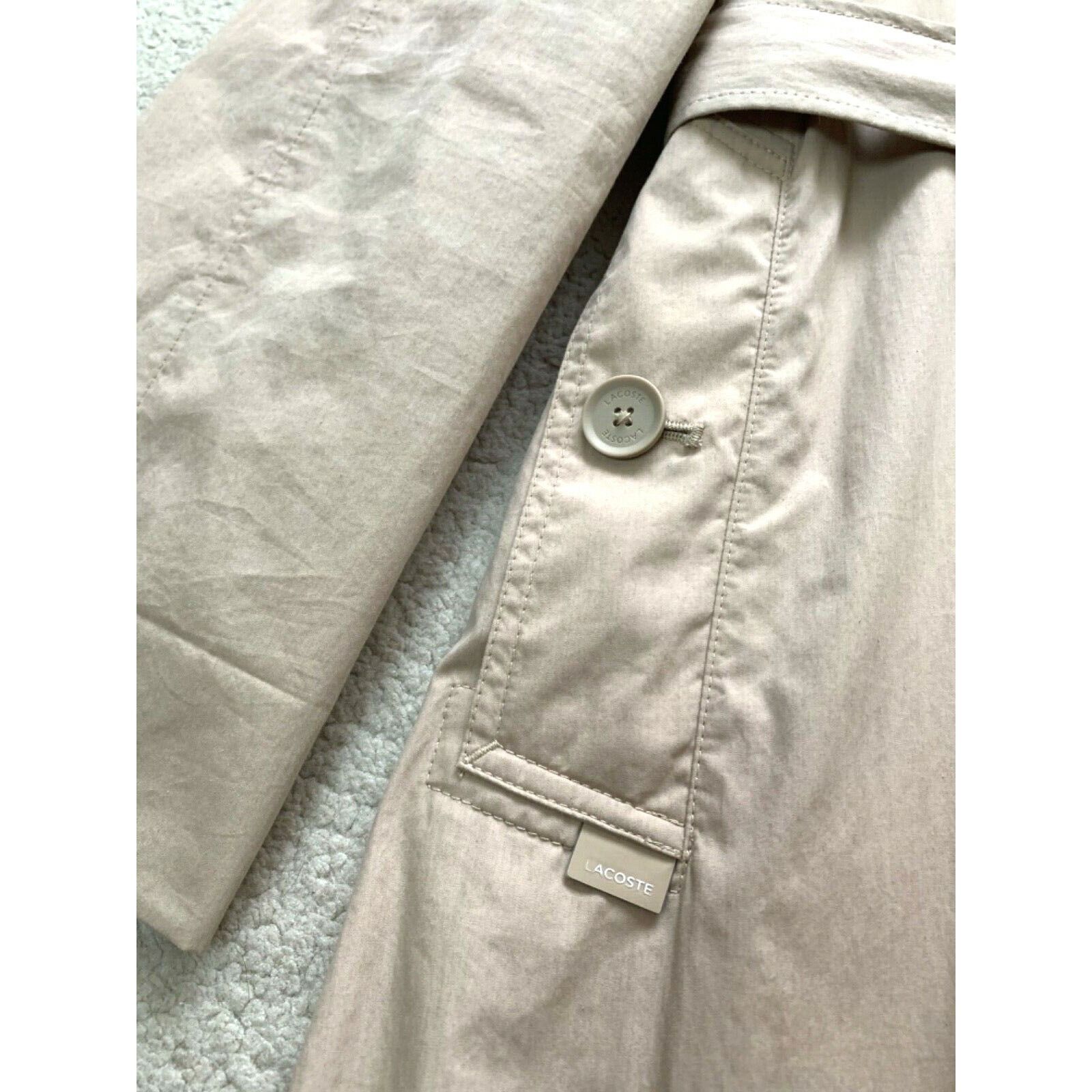Lacoste Women's LACOSTE Long Trench Coat Jacket SZ EU 36 UK 8 US 4 S Size S / US 4 / IT 40 - 11 Thumbnail