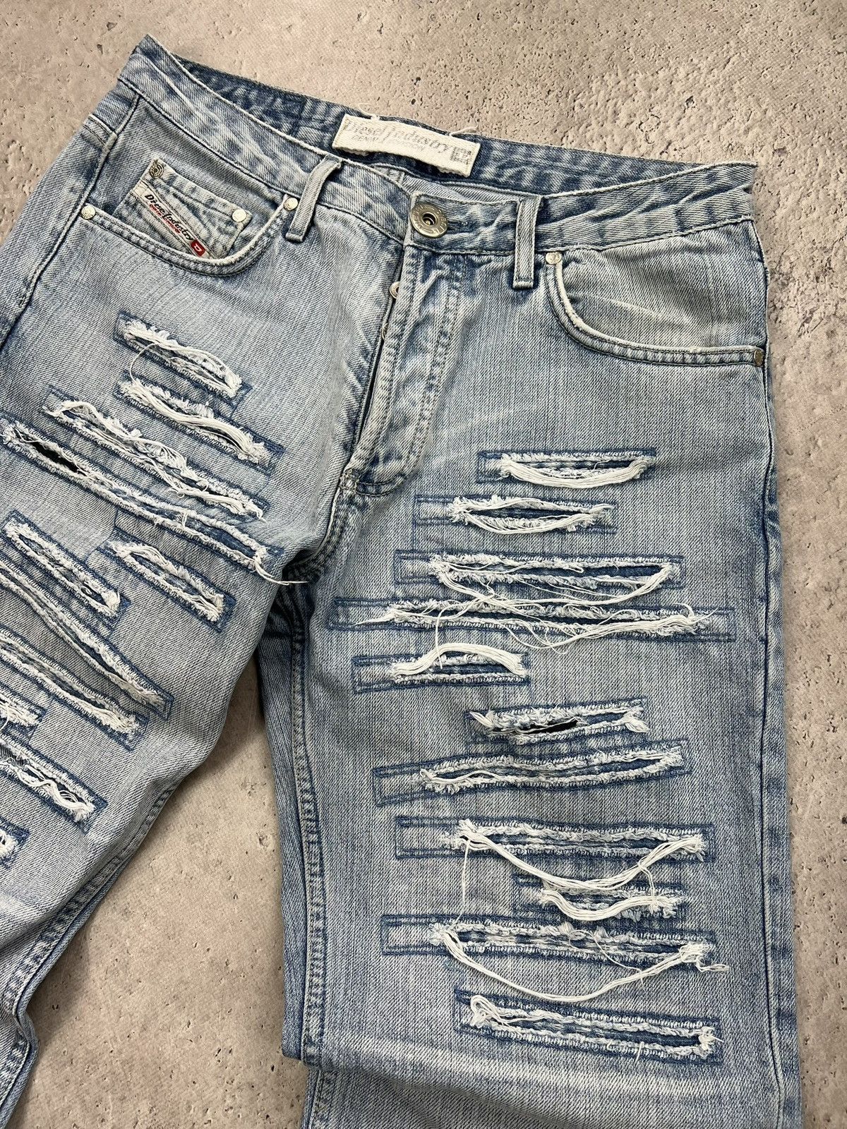 Diesel Vintage cargo denim distressed rare Diesel y2k jeans pants Size US 32 / EU 48 - 5 Thumbnail