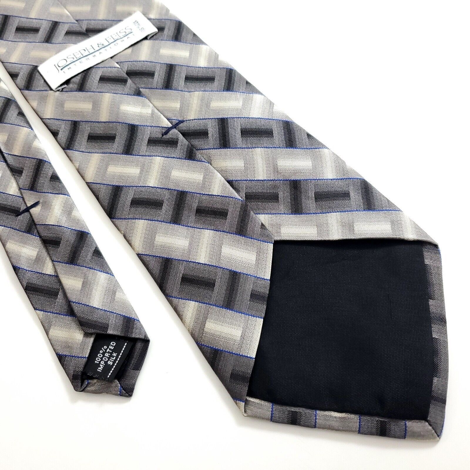Joseph & Feiss Joseph & Feiss International Gray Beige Blue Abstract Wide S Size ONE SIZE - 5 Thumbnail