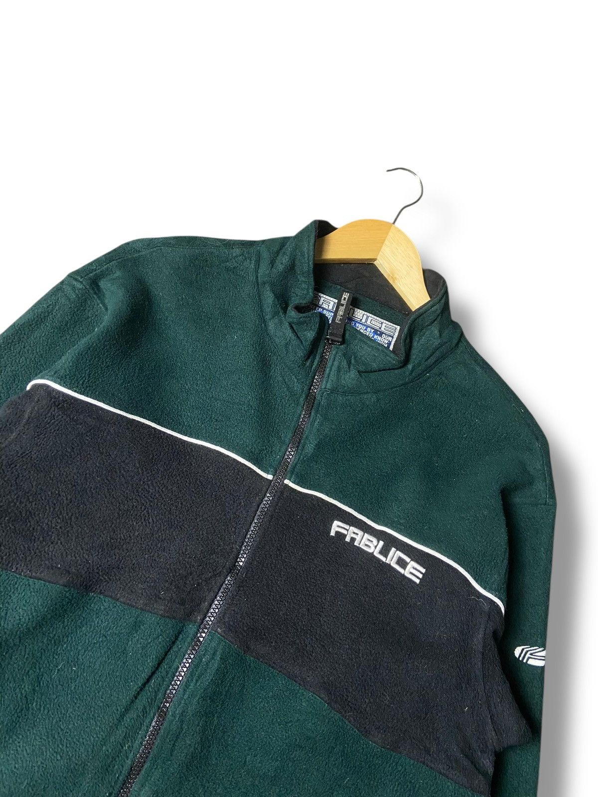 Japanese Brand Fablice Brand Color Block Full Zip Fleece Jacket (168) Size US S / EU 44-46 / 1 - 6 Thumbnail