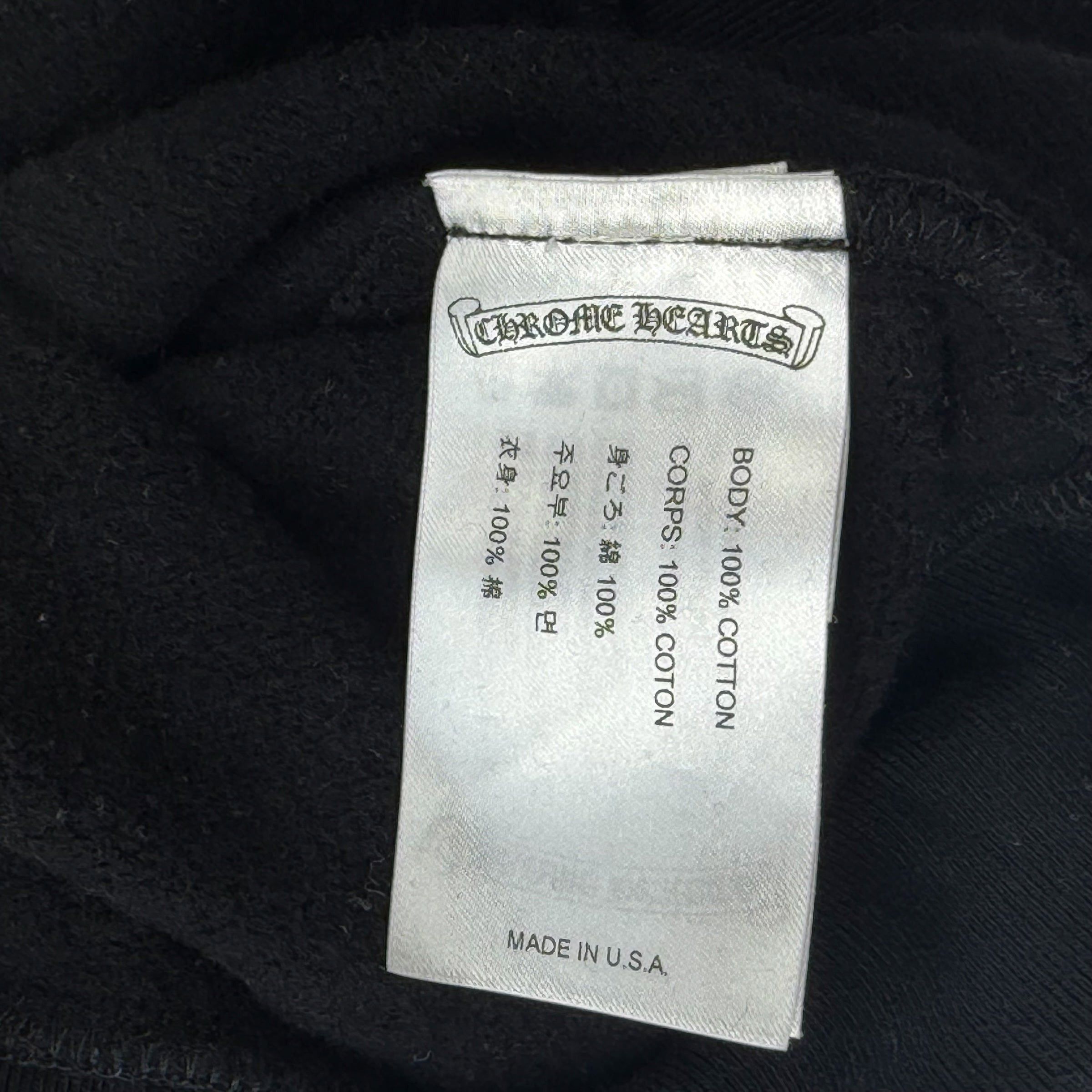 Chrome Hearts Chrome Hearts Black T-bar Hoodie L Size US L / EU 52-54 / 3 - 5 Thumbnail