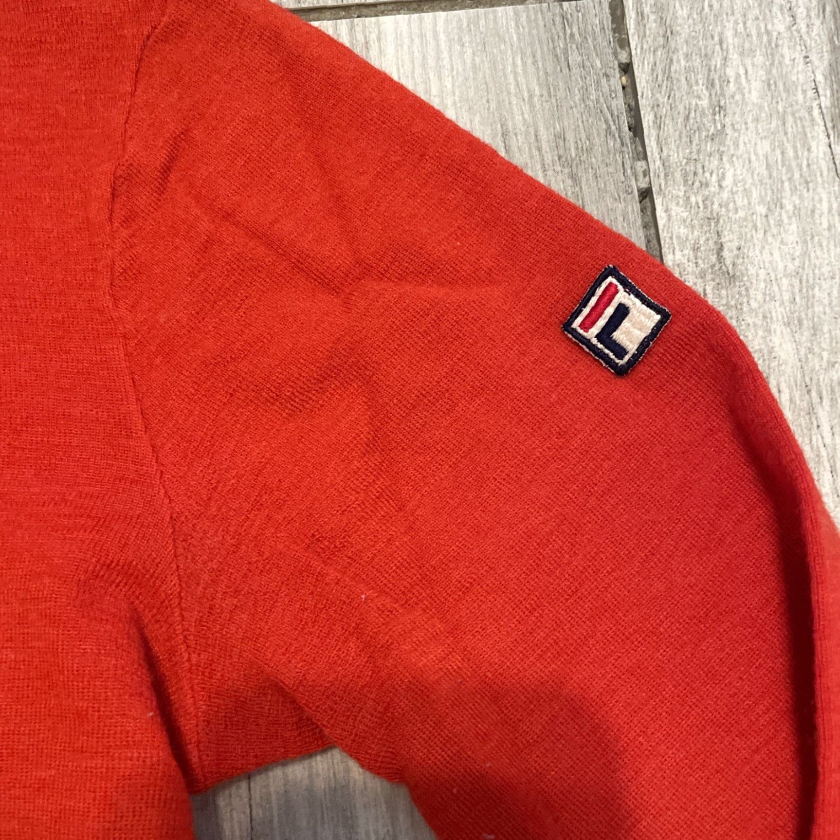 Fila VINTAGE FILA Sweater Unisex Adults S Red 100% Wool Turtleneck Knit Retro Italy Size US S / EU 44-46 / 1 - 3 Thumbnail
