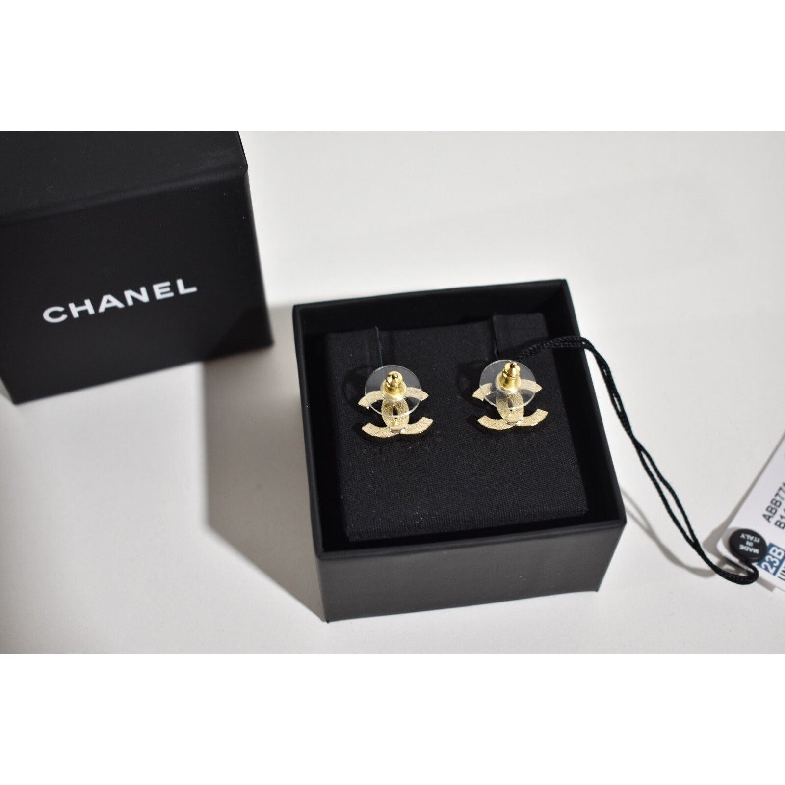 Chanel Chanel Gold Pearl White Crystal Statement Stud Earrings Size ONE SIZE - 10 Thumbnail