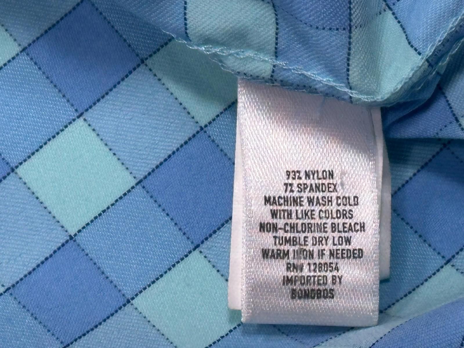 Bonobos Bonobos Standard Fit Nylon/Spandex Button Up Blue Mens XL Size US XL / EU 56 / 4 - 8 Thumbnail