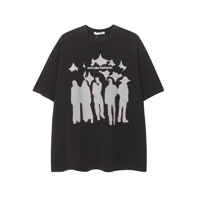 Japanese Brand American Retro-Style Washed & Distressed Graphic T-Shirt Size US M / EU 48-50 / 2 - 1 Thumbnail