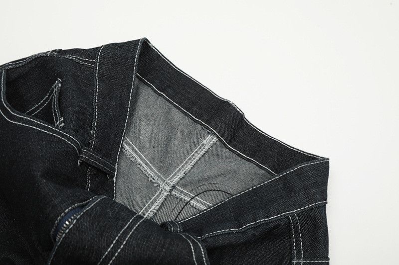 Vintage Men's Street Loose Retro Heart-Shaped Straight Leg Jeans Size US 32 / EU 48 - 4 Thumbnail
