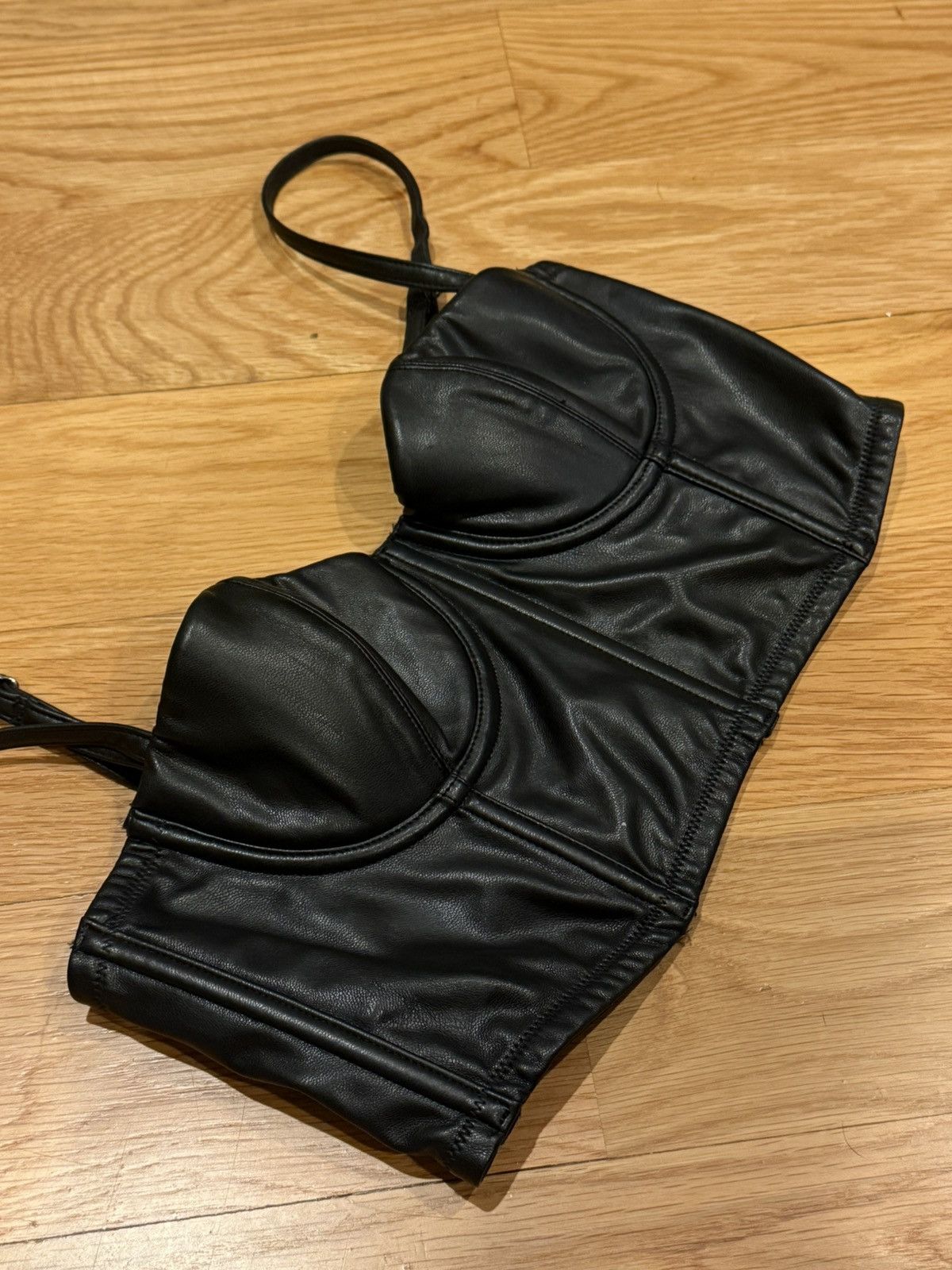 Fleur du Mal Fleur Du Mal Faux Leather Bustier top Size XS / US 0-2 / IT 36-38 - 6 Thumbnail