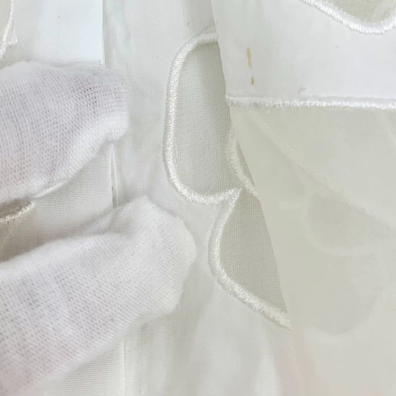 Chanel Chanel White ruffled camellia embroidered cotton sleeveles Size XS / US 0-2 / IT 36-38 - 8 Thumbnail