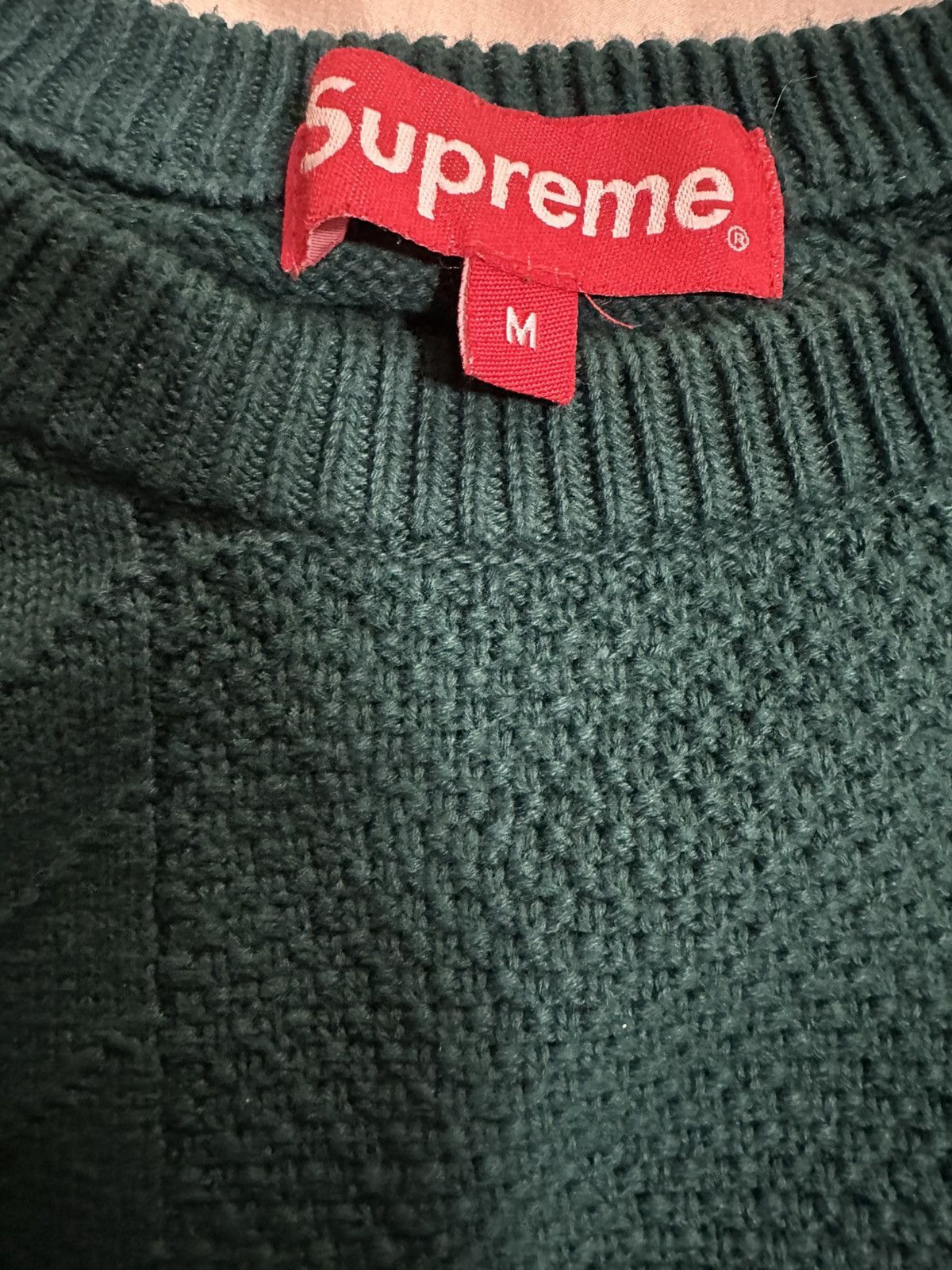 Supreme Supreme Jacquard Sweater - Medium, Green Size US M / EU 48-50 / 2 - 3 Thumbnail