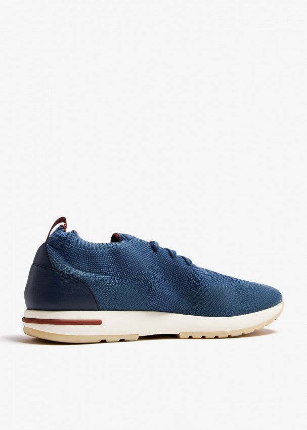 Loro Piana o1w1db10125 FAI1540 Lp Flexy Walk Sneakers in Navy Blue Size US 12 / EU 45 - 3 Thumbnail