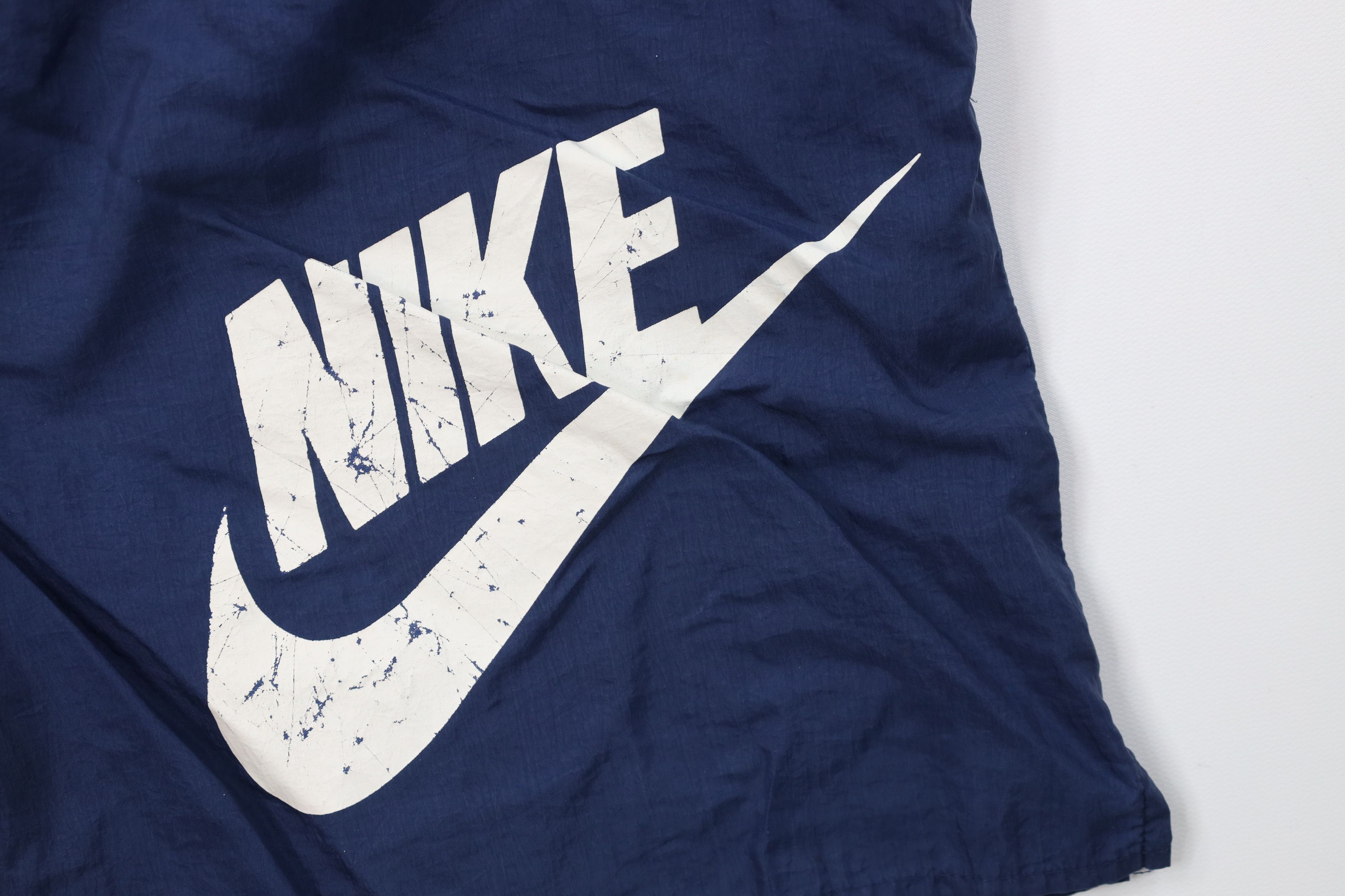Nike Vintage 90s Nike Travis Scott Big Swoosh Lined Shorts Blue Size US 34 / EU 50 - 13 Thumbnail