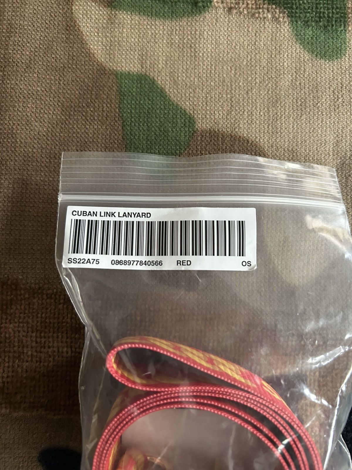 Supreme Supreme Cuban Links Lanyard Red SS22 Size ONE SIZE - 6 Thumbnail