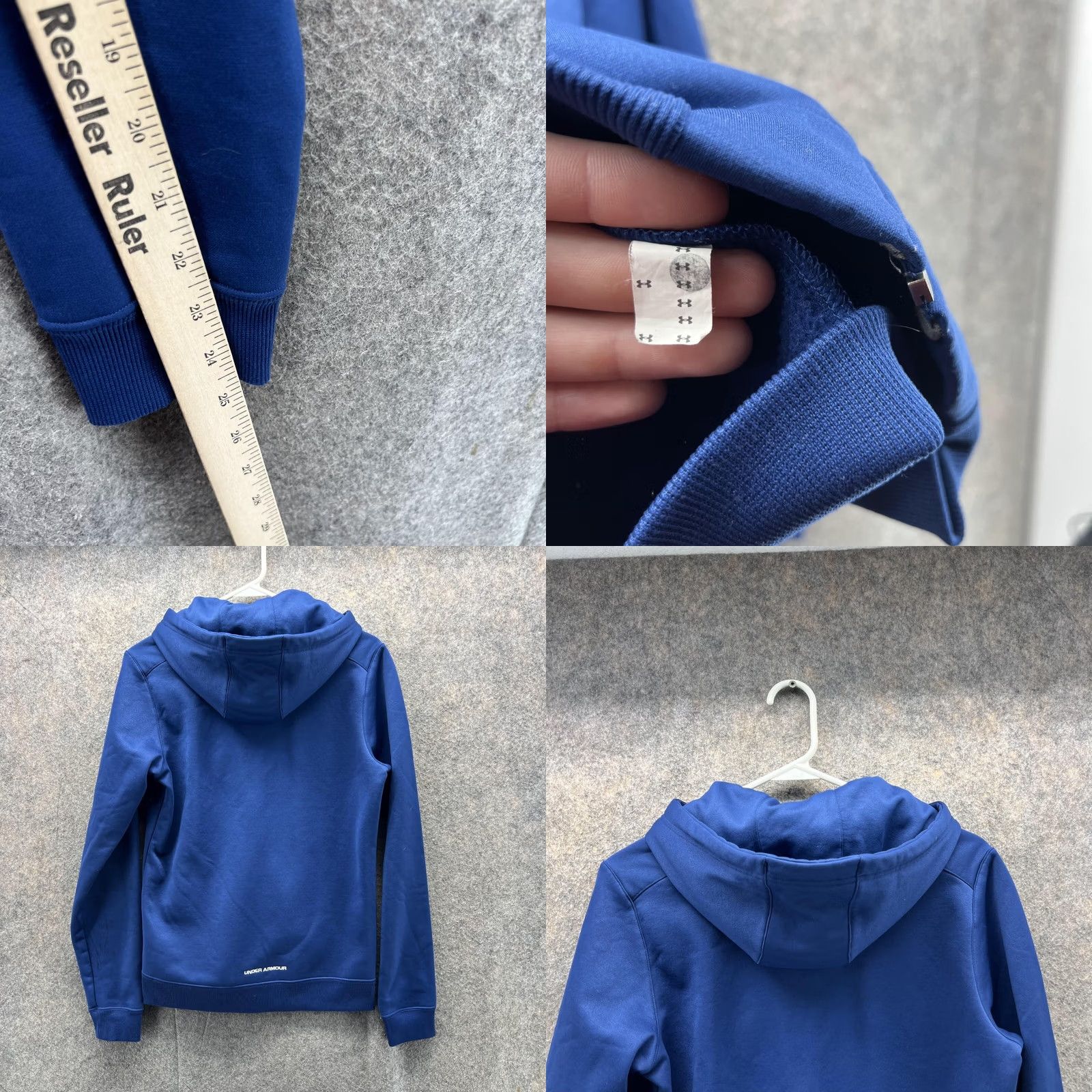 Under Armour Under Armour Sweater Women Medium Full Zip Hooded Navy Blue Polyester USA Shirt Size M / US 6-8 / IT 42-44 - 8 Thumbnail