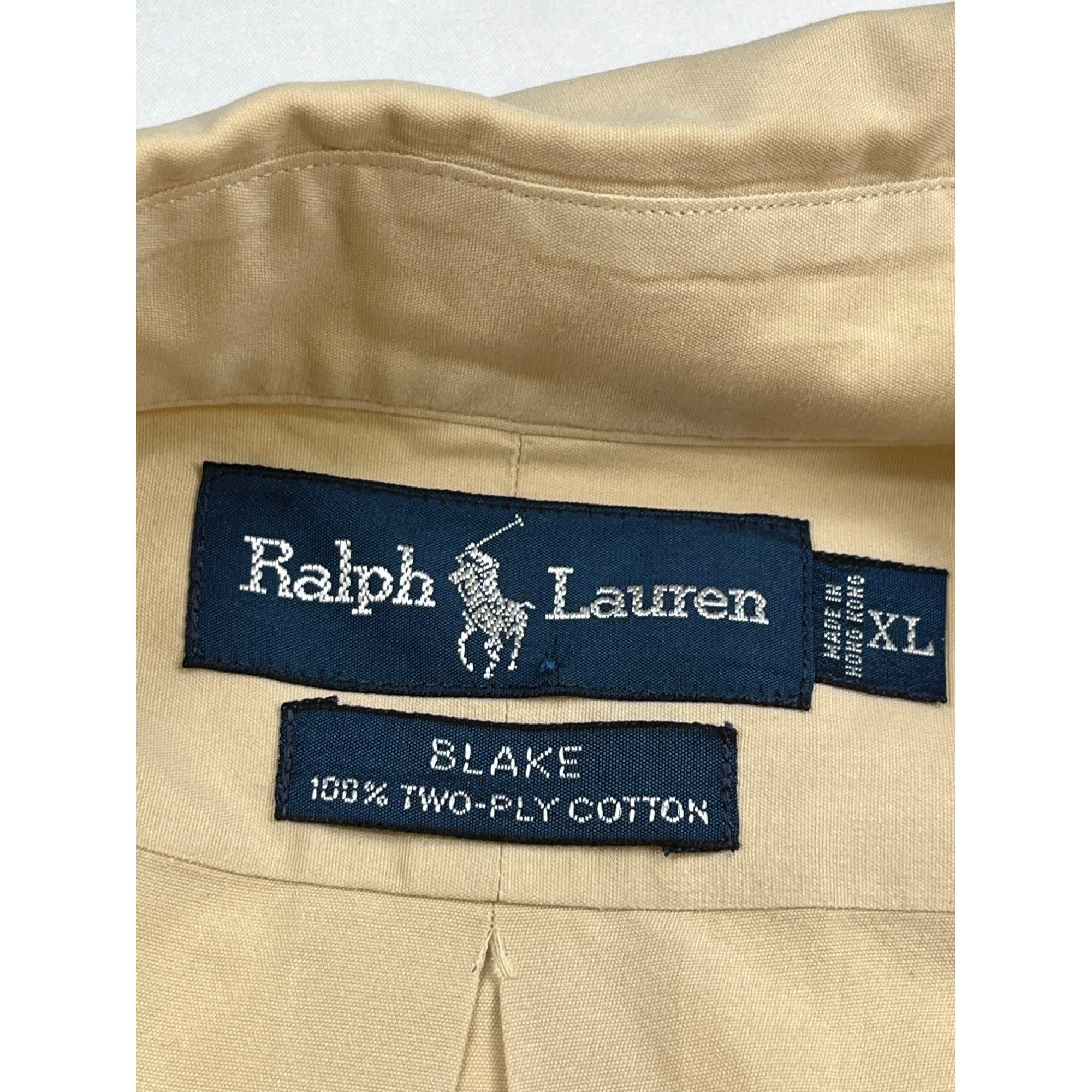 Ralph Lauren Ralph Lauren Mens Beige Dress Shirt SKU 7543 Size XL Size US XL / EU 56 / 4 - 3 Thumbnail
