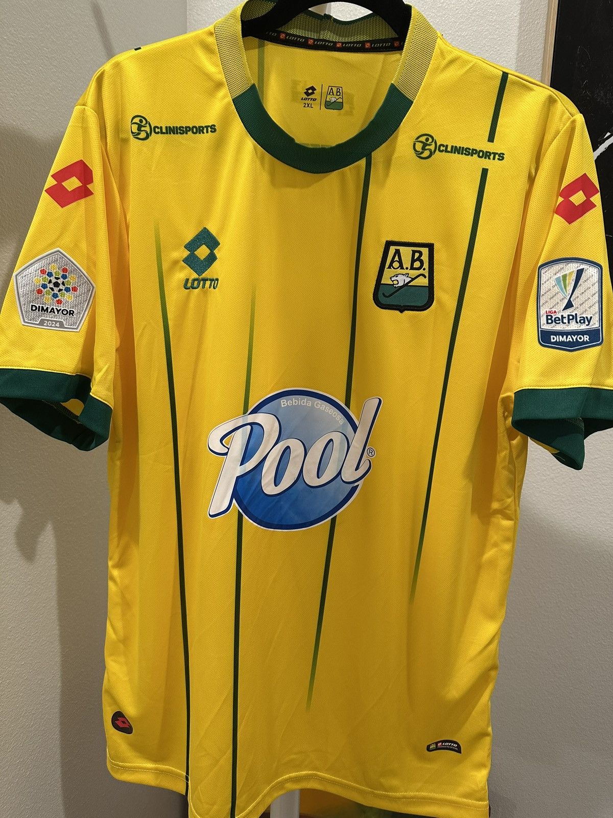 Lotto Sport 2024-25 Atlético Bucaramanga Cristian Zapata Soccer Jersey Size US XL / EU 56 / 4 - 2 Thumbnail